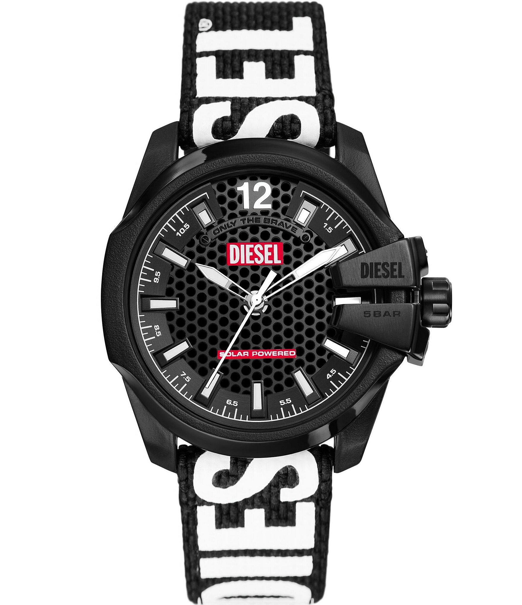 Diesel Men's Baby Chief Solar-Powered Three Hand Black rPET Strap Watch