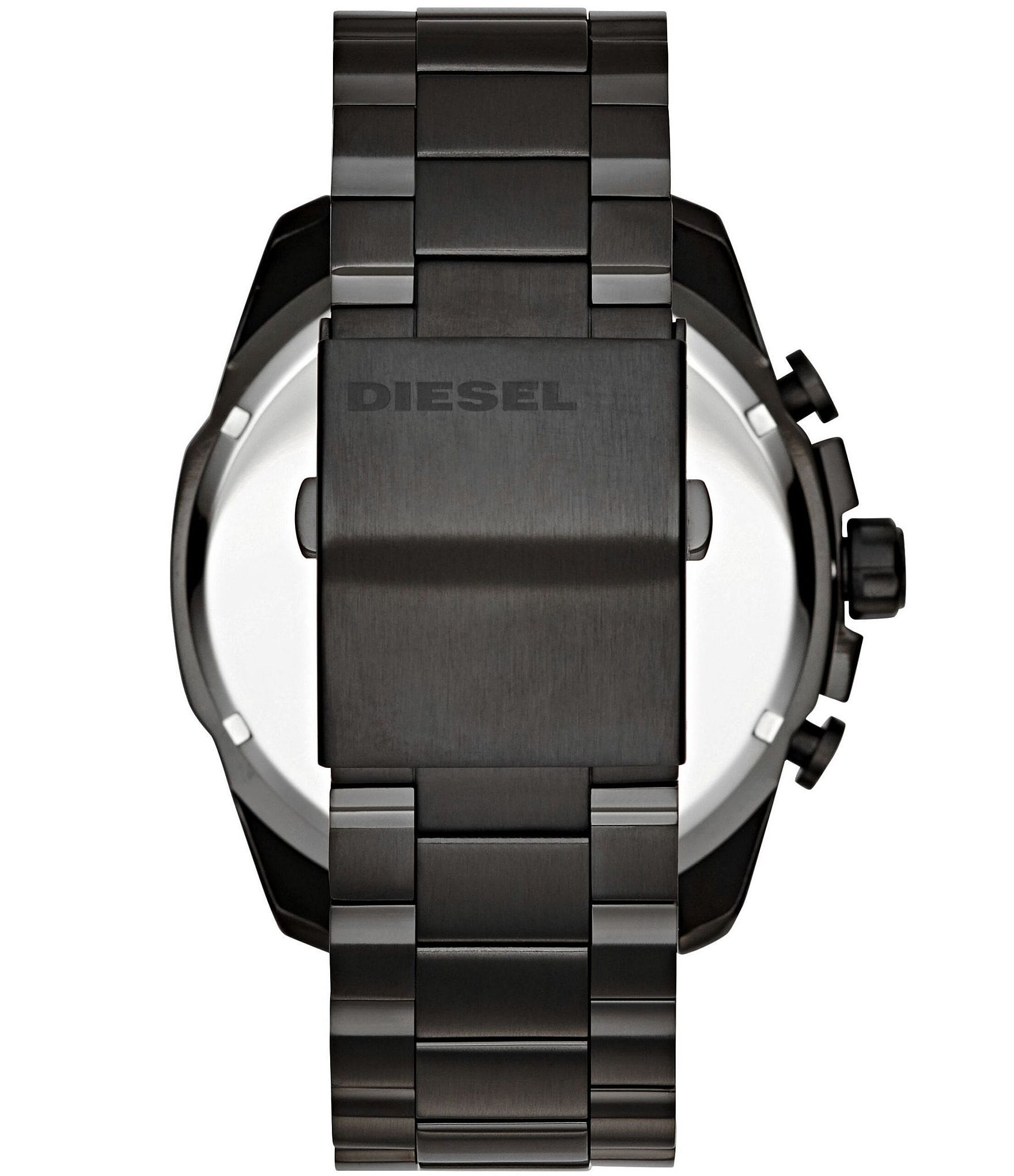 Diesel Men's Mega Chief Chronograph Black Stainless Steel Bracelet Watch