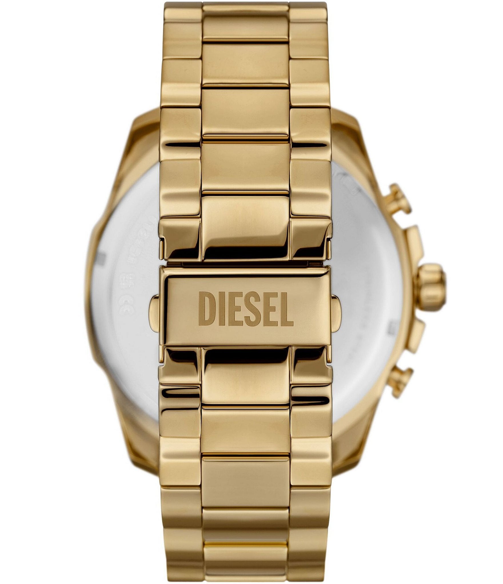 Diesel Men's Mega Chief Chronograph Gold-Tone Stainless Steel Bracelet Watch