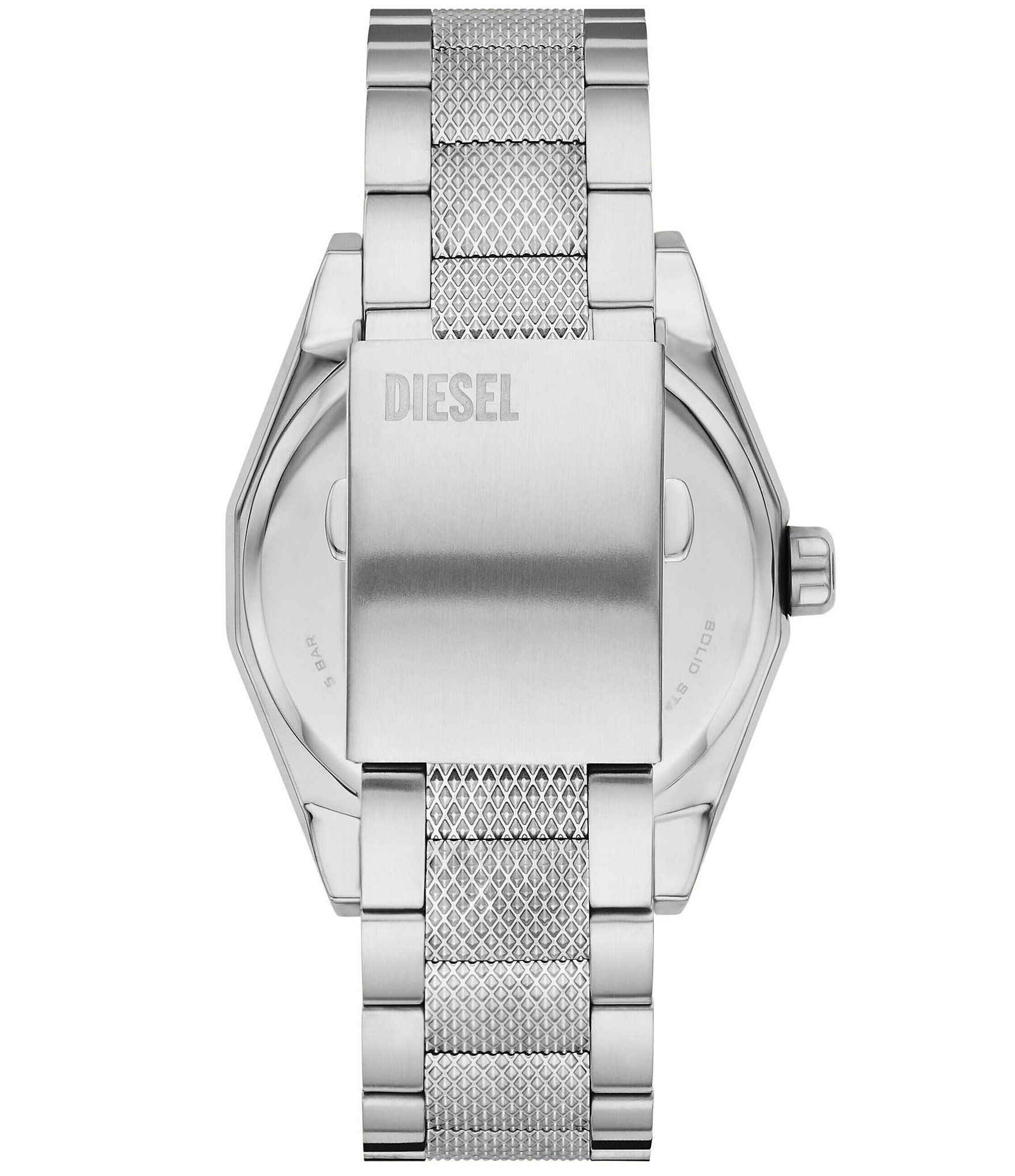 Diesel Men's Scraper Three-Hand Stainless Steel Bracelet Watch