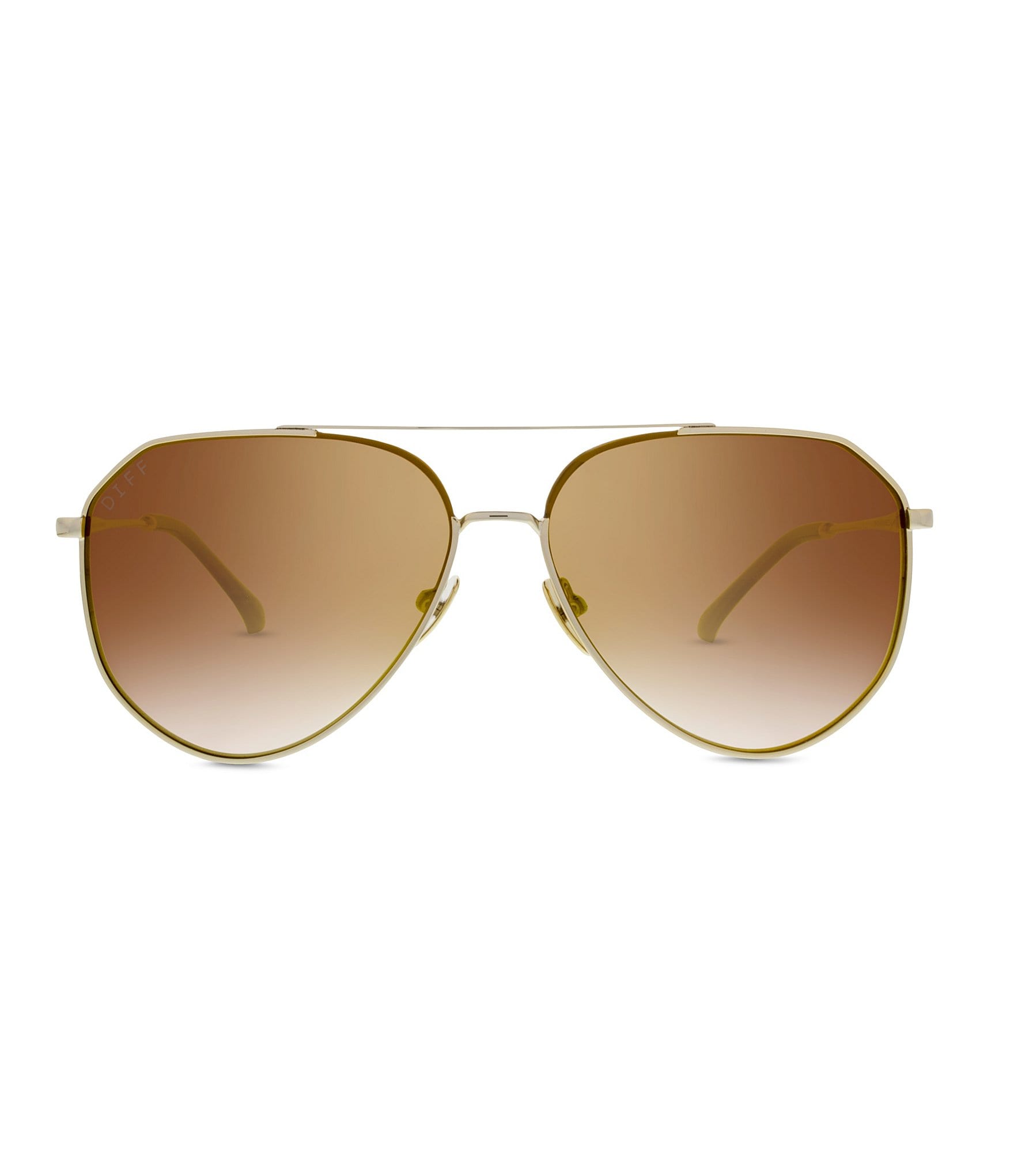 DIFF Eyewear Jessie James Decker Polarized Mirrored Aviator Sunglasses ...