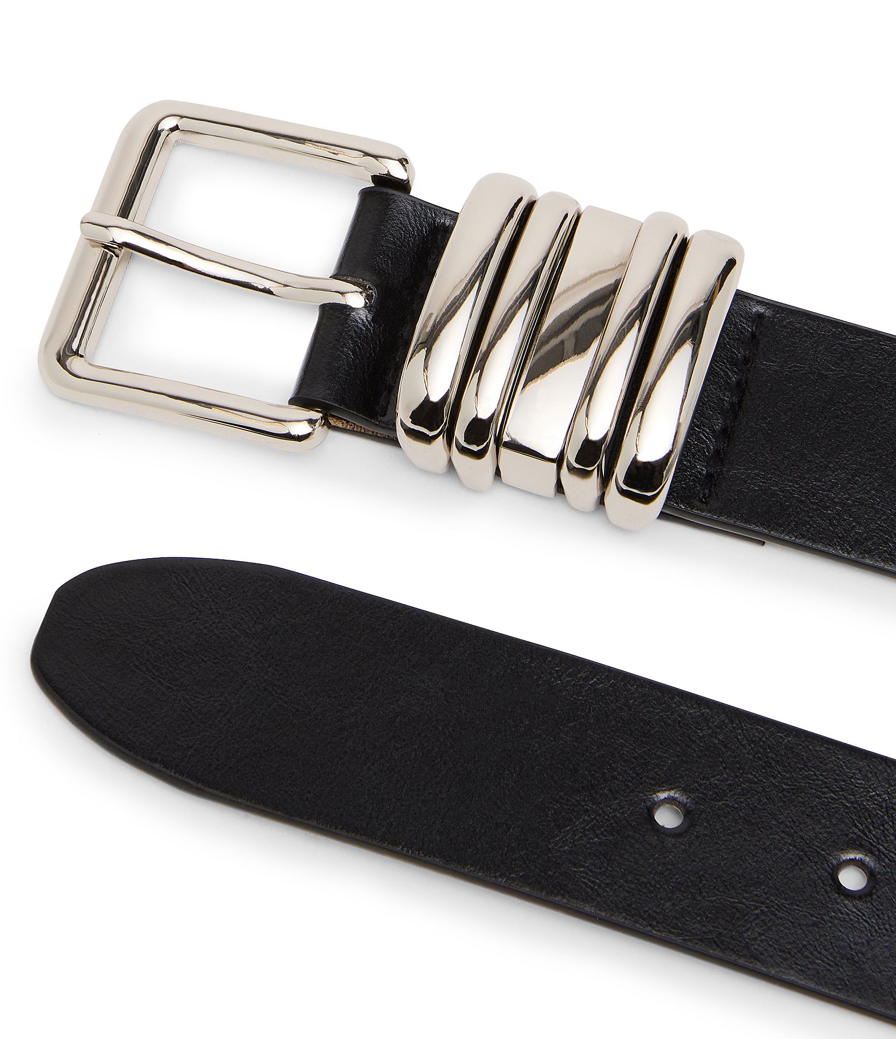 Dillard's 1.41#double; Multi Keeper Glazed & Smooth Belt