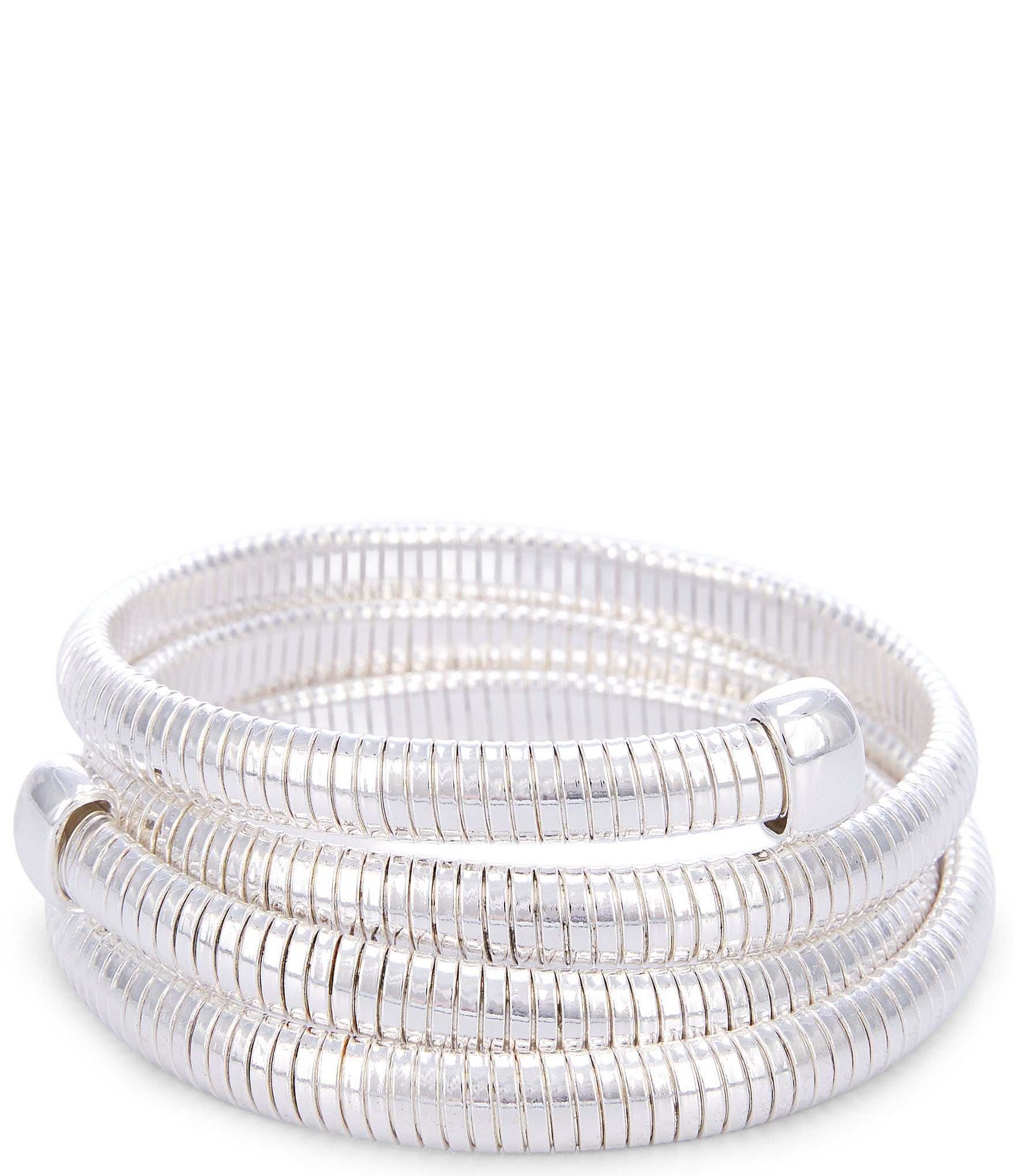 Dillard's Cobra Chain Multi Row Coil Bracelet