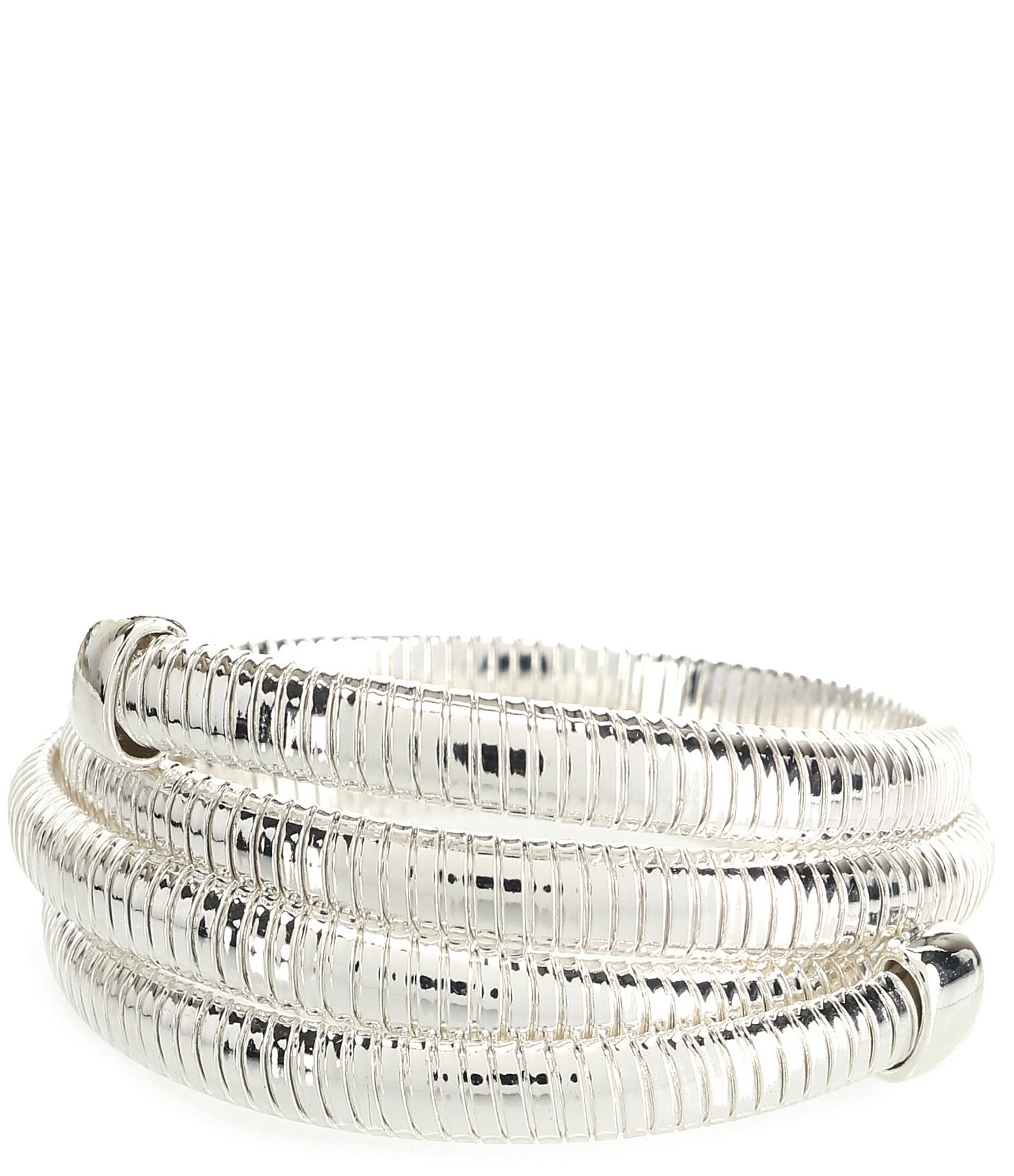 Dillard's Cobra Chain Multi Row Coil Bracelet