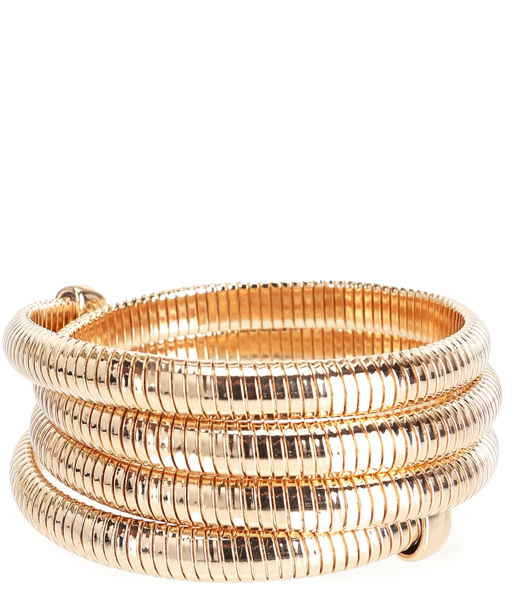 Dillard's Cobra Chain Multi Row Coil Bracelet