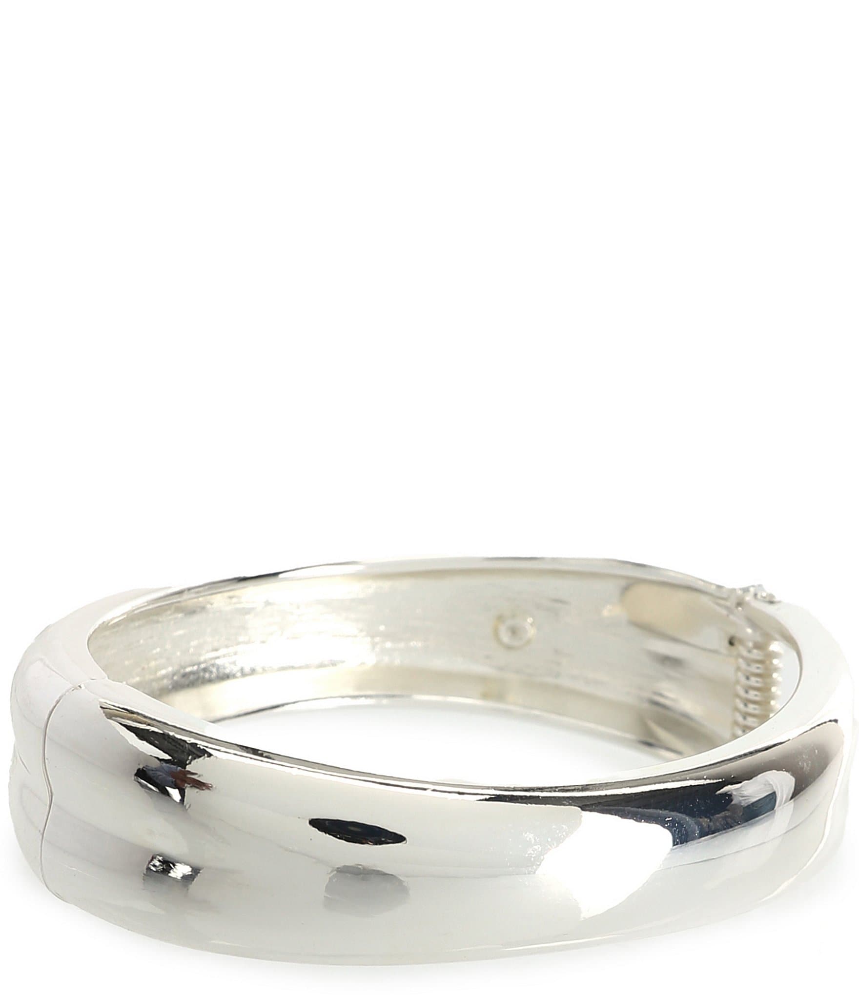 Dillard's Concaved Metal Oval Hinge Bracelet