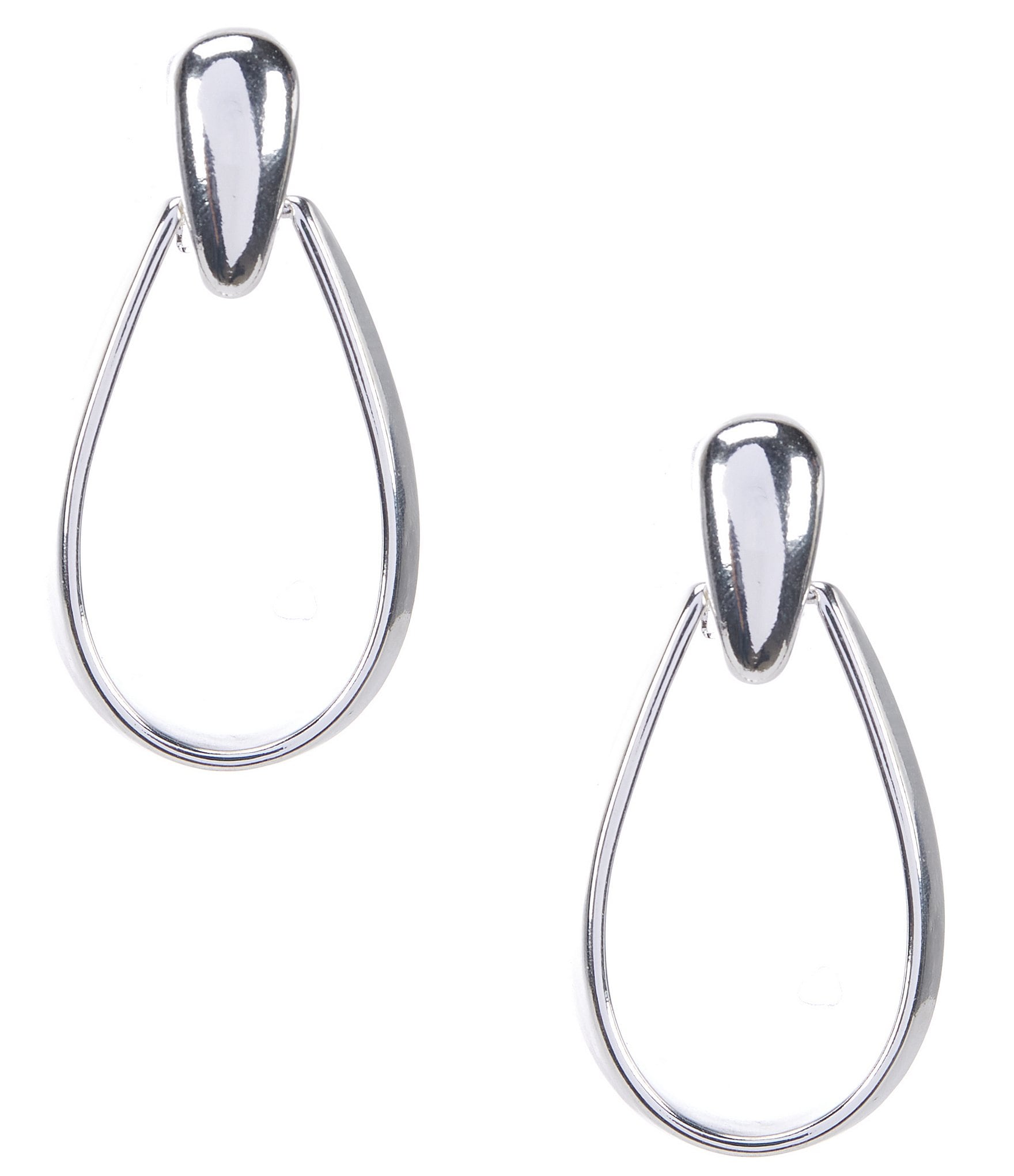 Dillard's Elongated Loop Clip-On Hoop Earrings