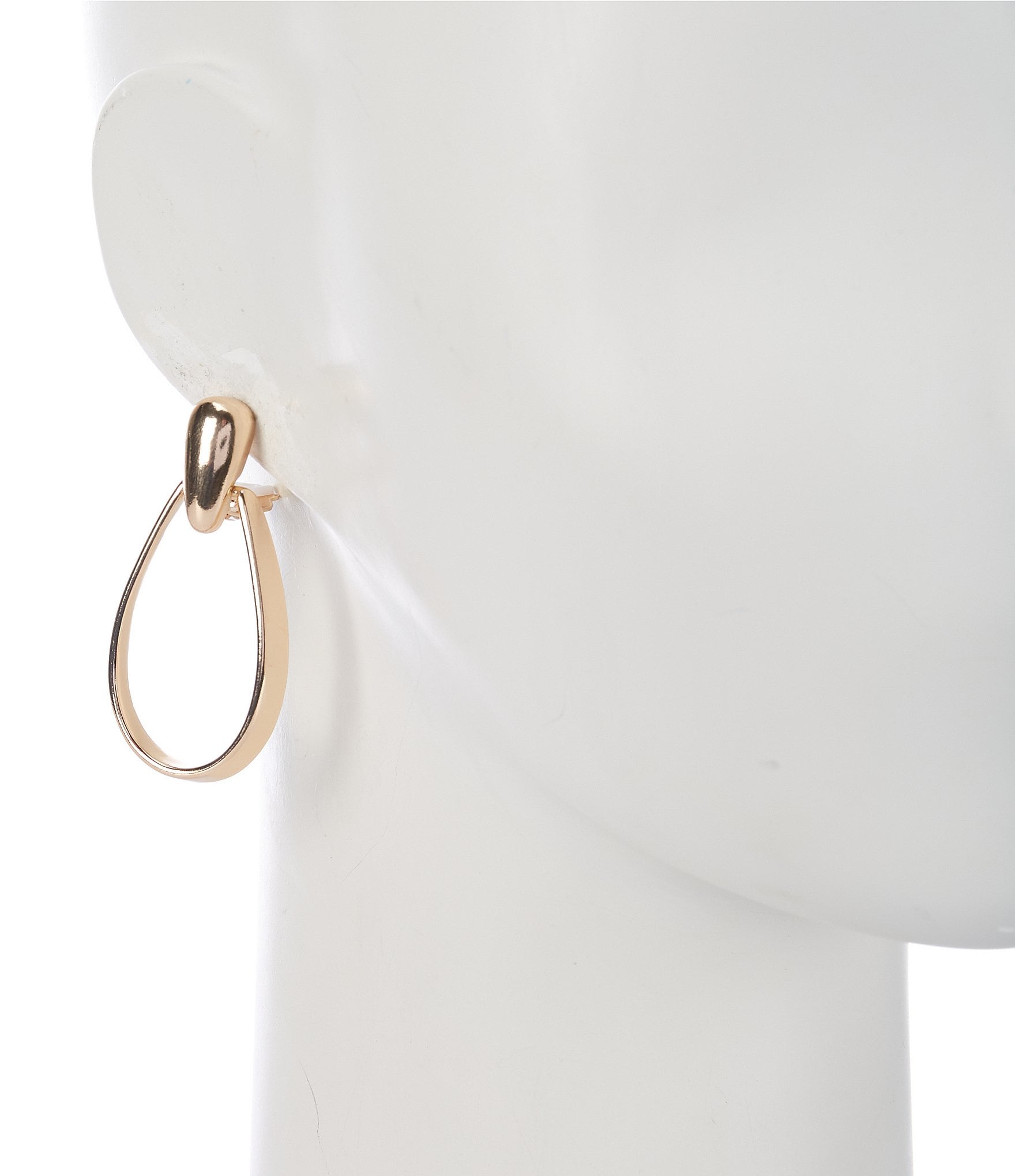 Dillard's Elongated Loop Clip-On Hoop Earrings