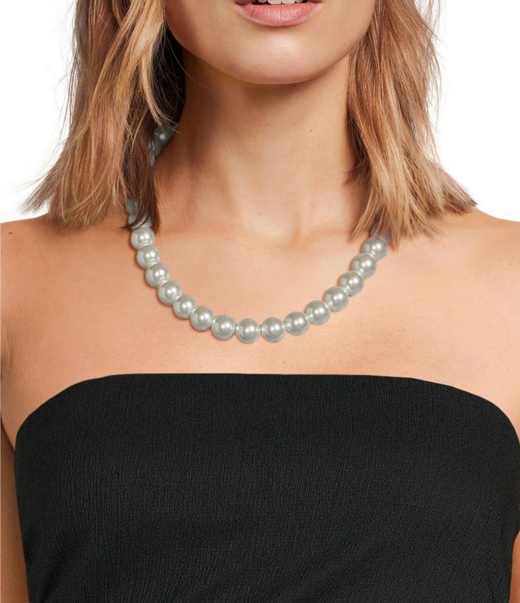 Dillard's Large Pearl Strand Collar Necklace