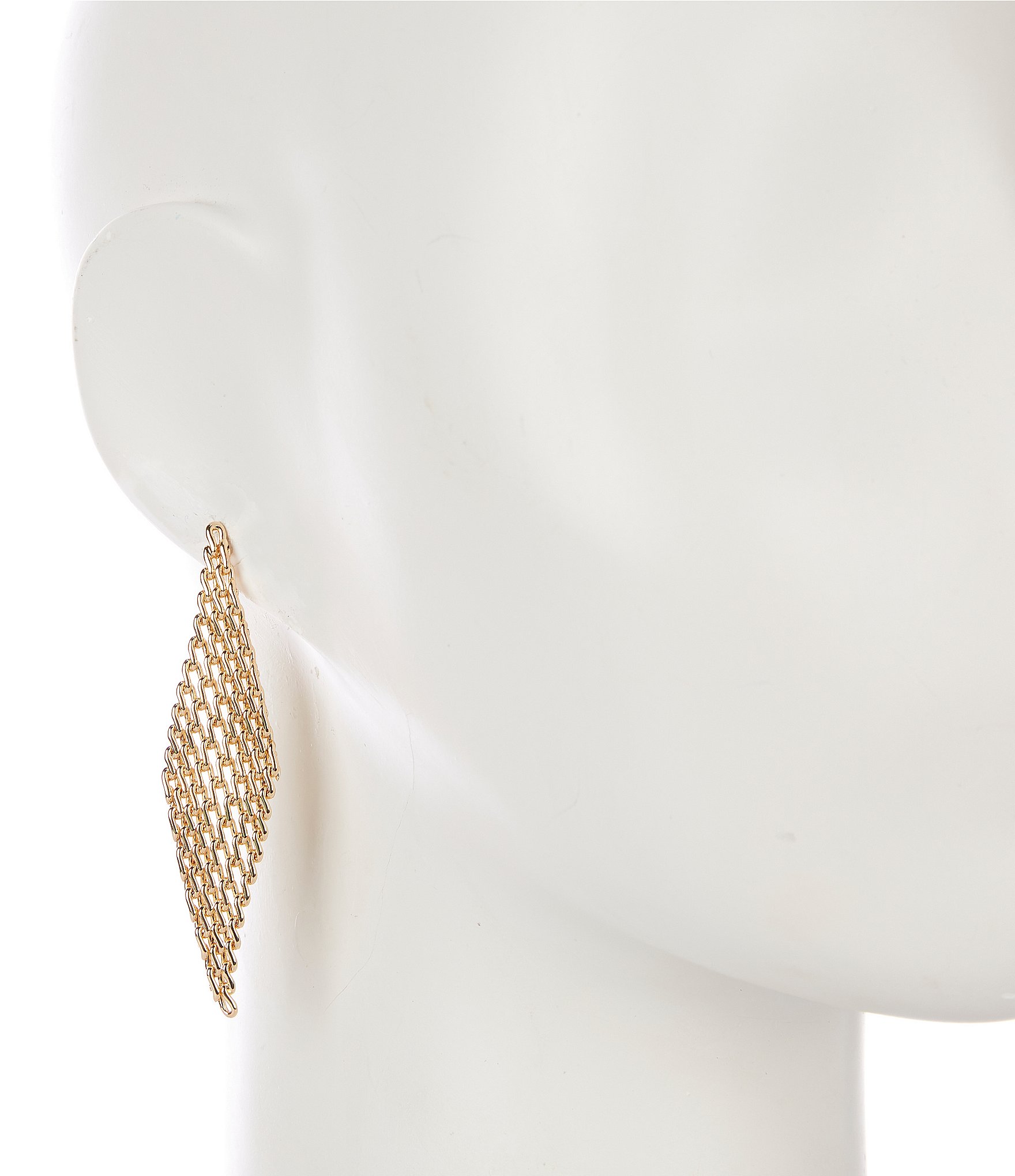 Dillard's Mesh Chain Kite Drop Earrings