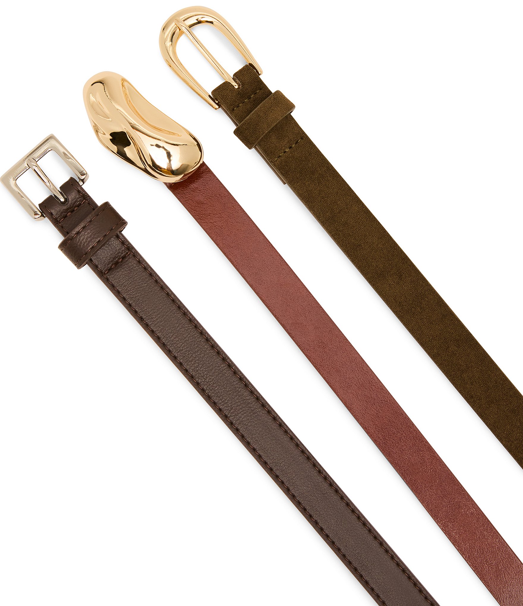 Dillard's Mixed 3 For 1 Belt Set