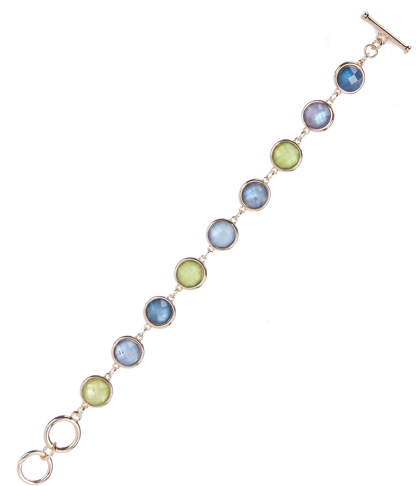 Dillard's Multi Color Round Stone Line Bracelet | Dillard's