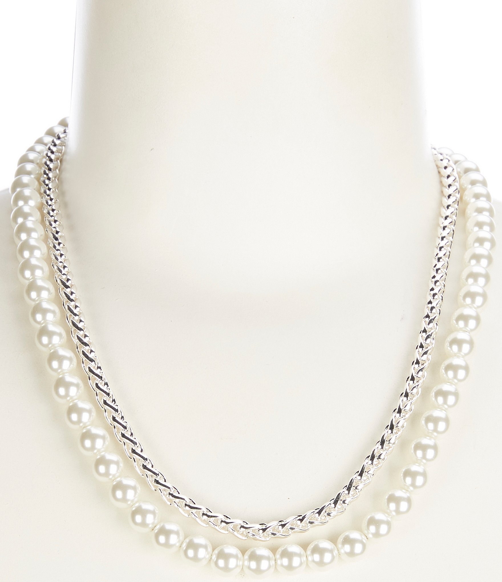 Buy CapriliteWomens Faux Pearl 3 Layer Multi Strand Gatsby Necklace  Statement Bib Bead Online at desertcartINDIA