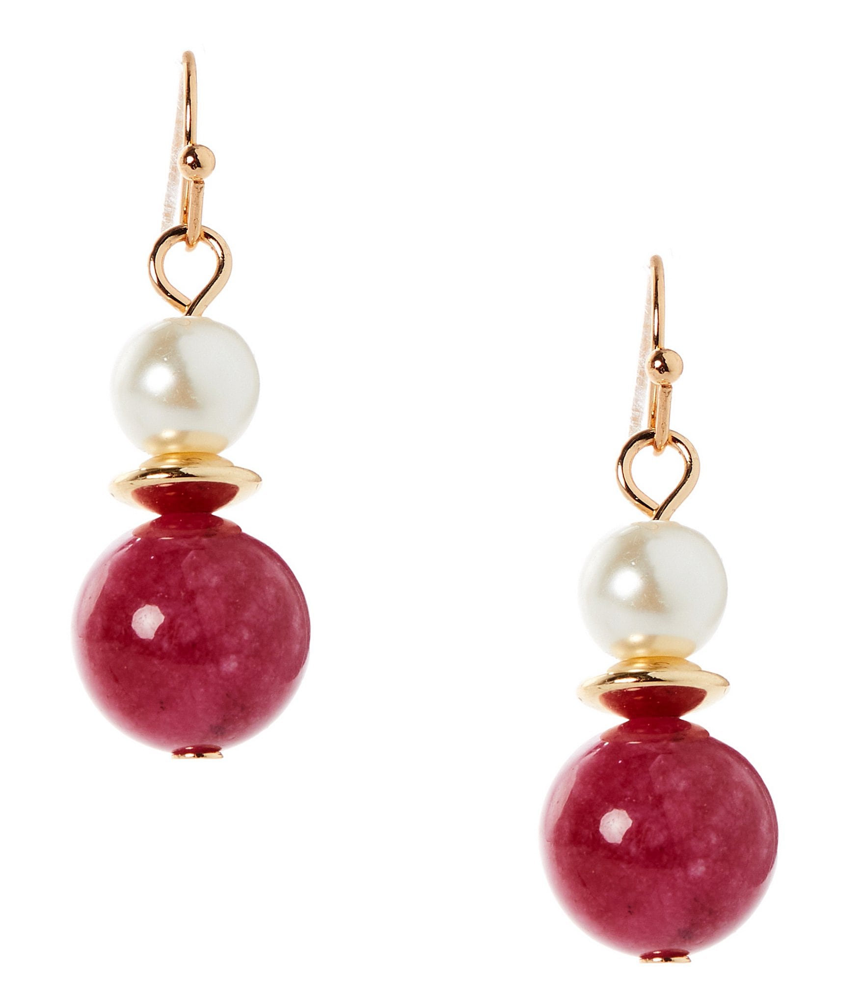 Dillard's Pearl and Bead Drop Earrings