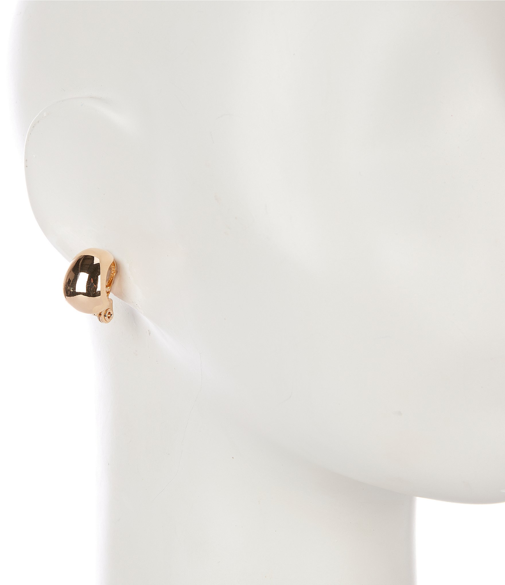 Dillard's Polished Small Wide Metal Clip Drop Earrings