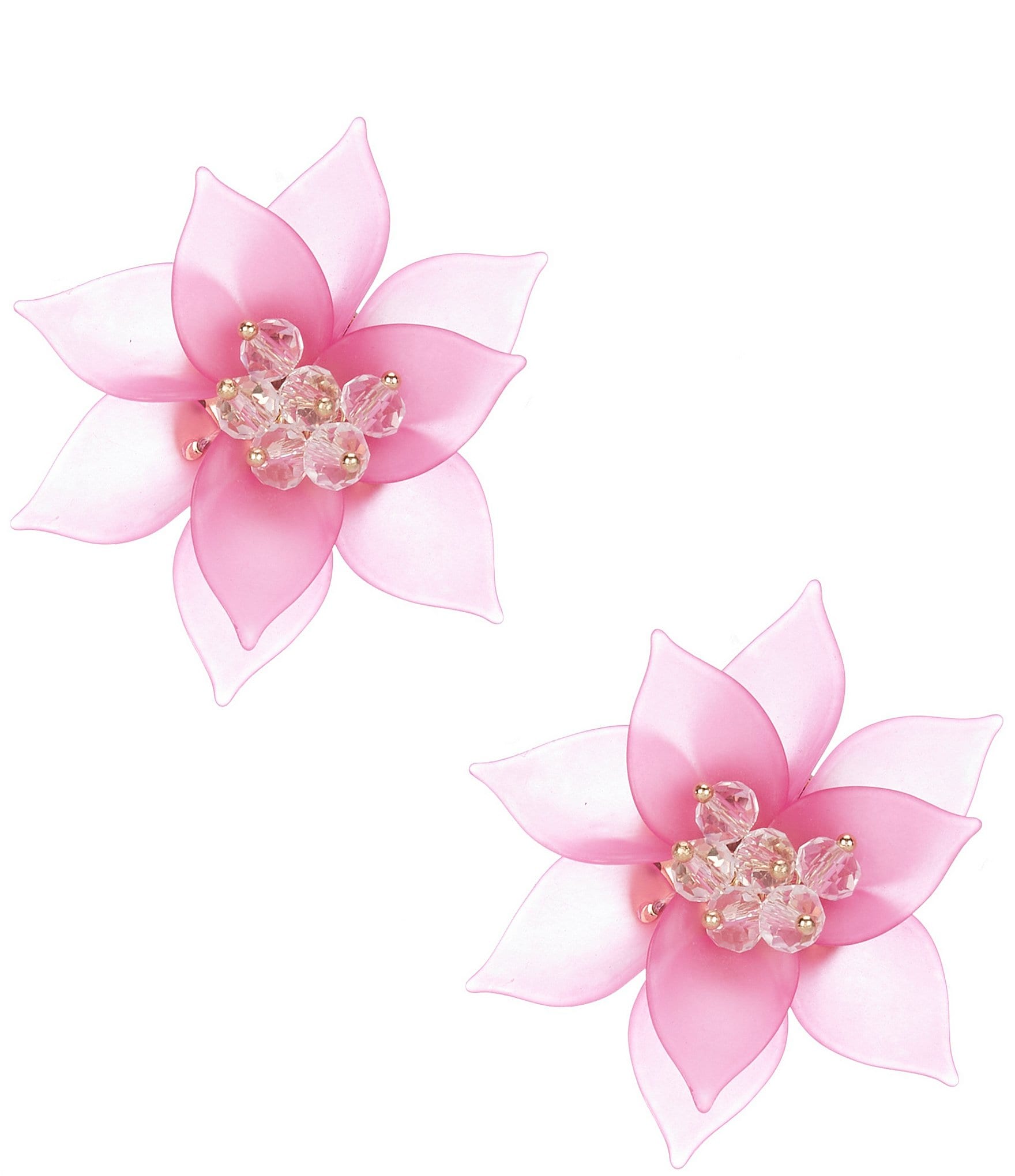 Dillard's Rosalie Pink Petals Stud Earrings | Dillard's