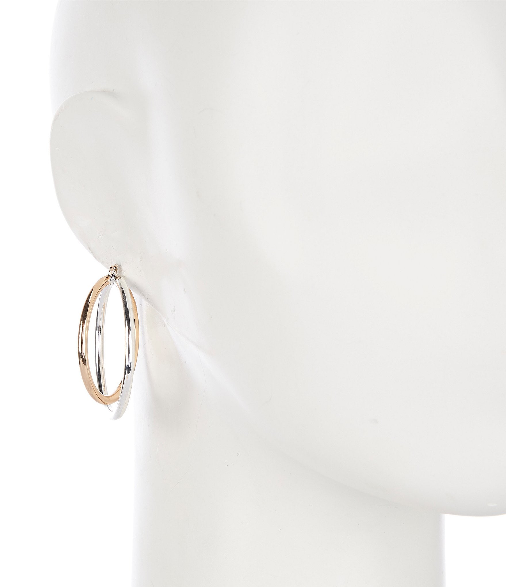 Dillard's Round Wire Crisscross Hoop Earrings