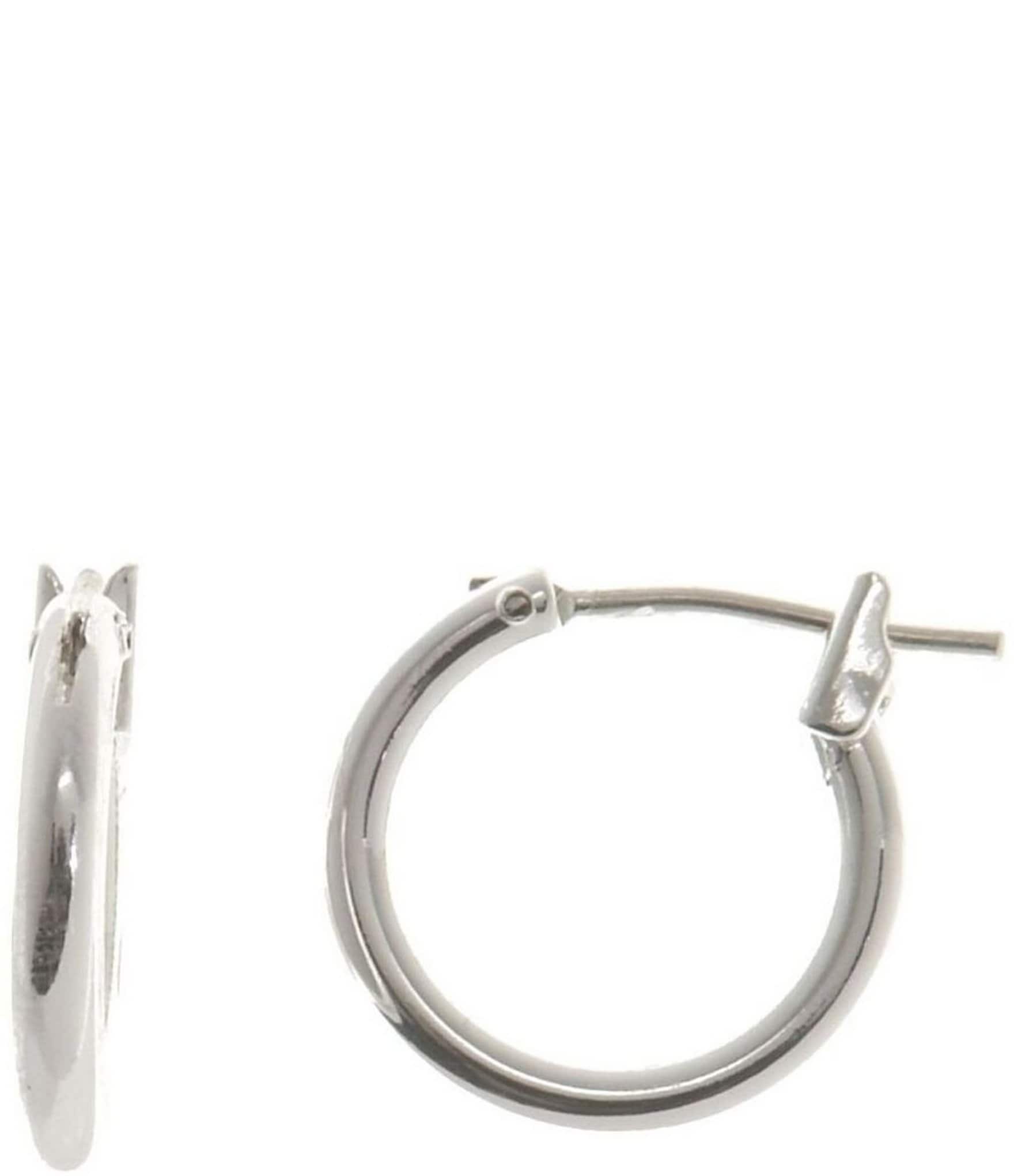Dillard's Sterling Collection Small Hoop Sensitive Earrings | Dillard's