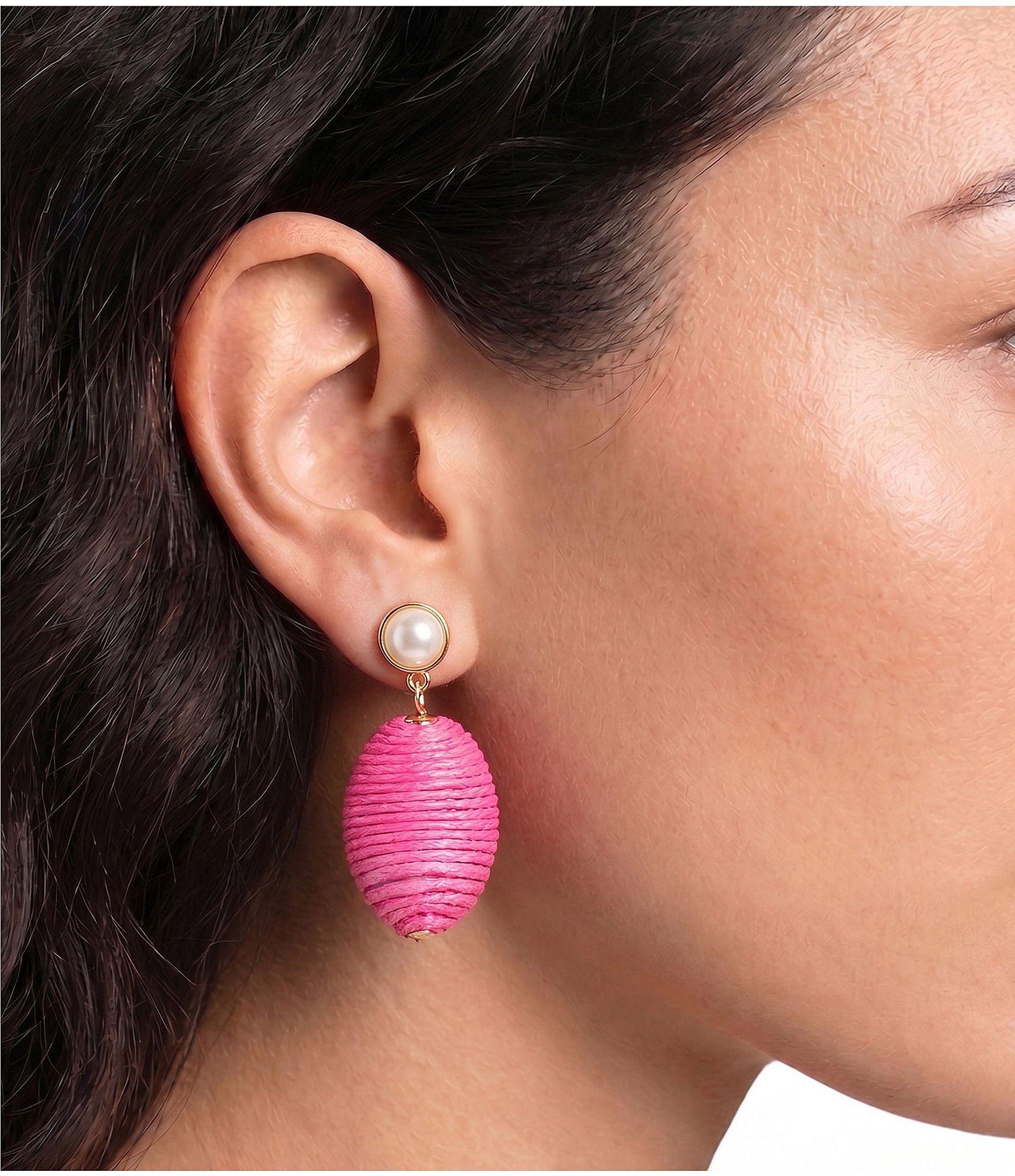 Dillard's Thread Wrapped Resort Drop Earrings