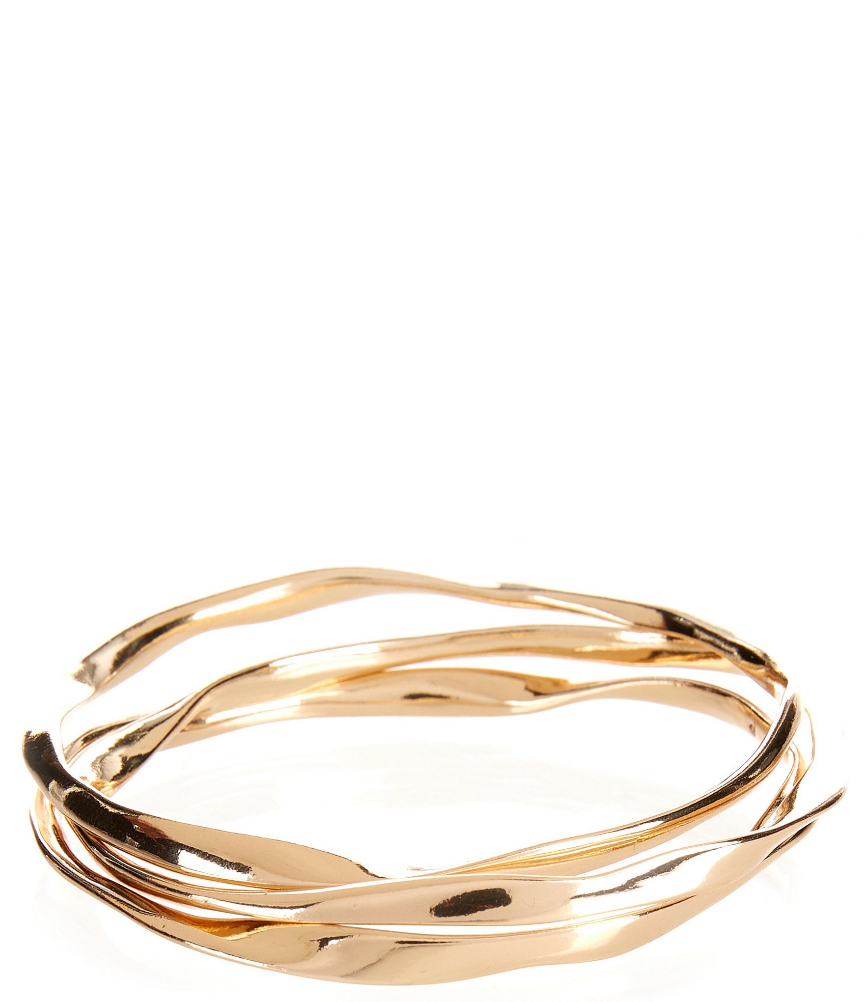 New Dillards Gold Tone Daisy Hinged Bracelet 8