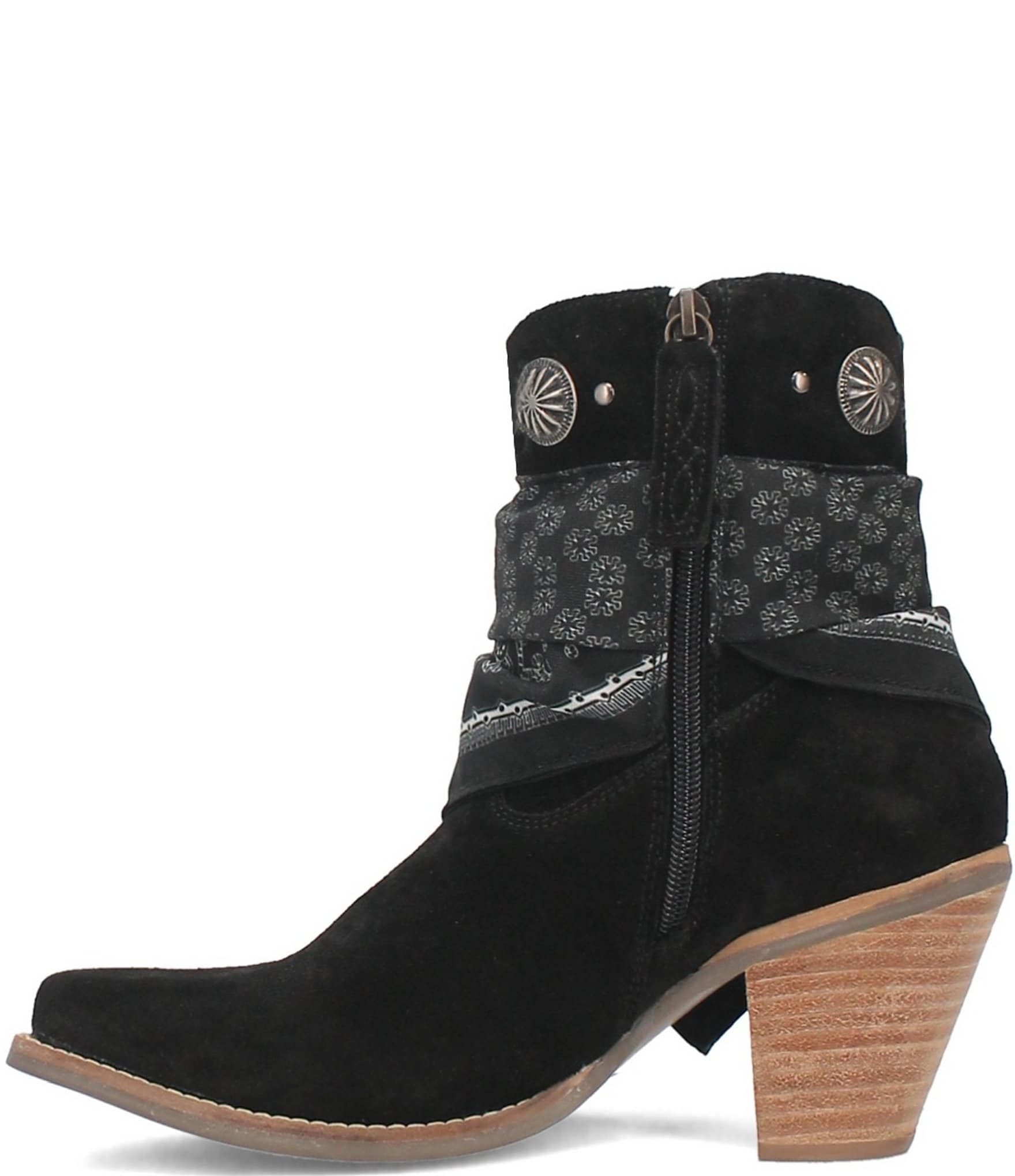 Dingo Bandida Suede Western Booties