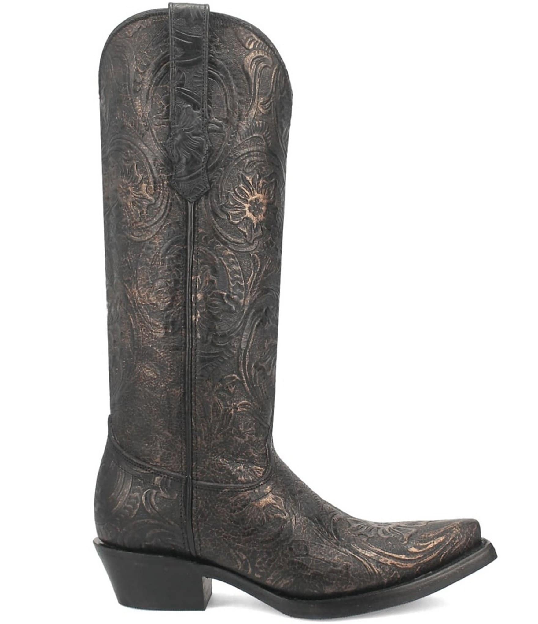 Dingo Bellona Embossed Leather Western Boots