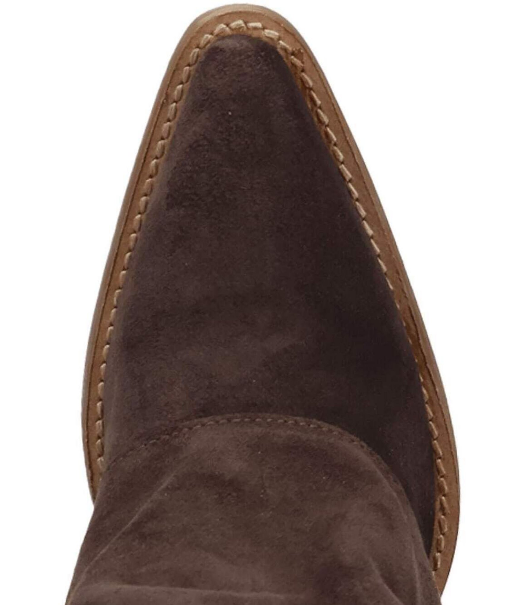 Dingo Buckle Bunny Suede Cuffed Buckle Hardware Knee High Western Boots