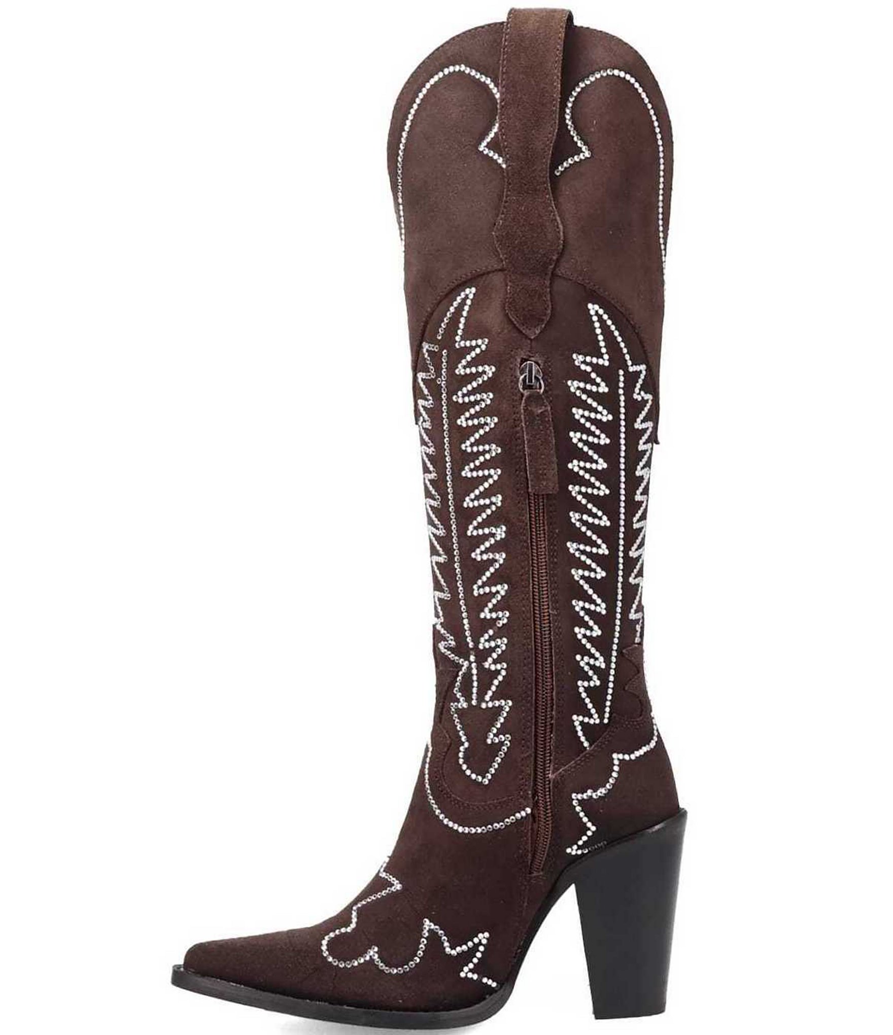 Dingo Double Take Suede Rhinestone Western Boots
