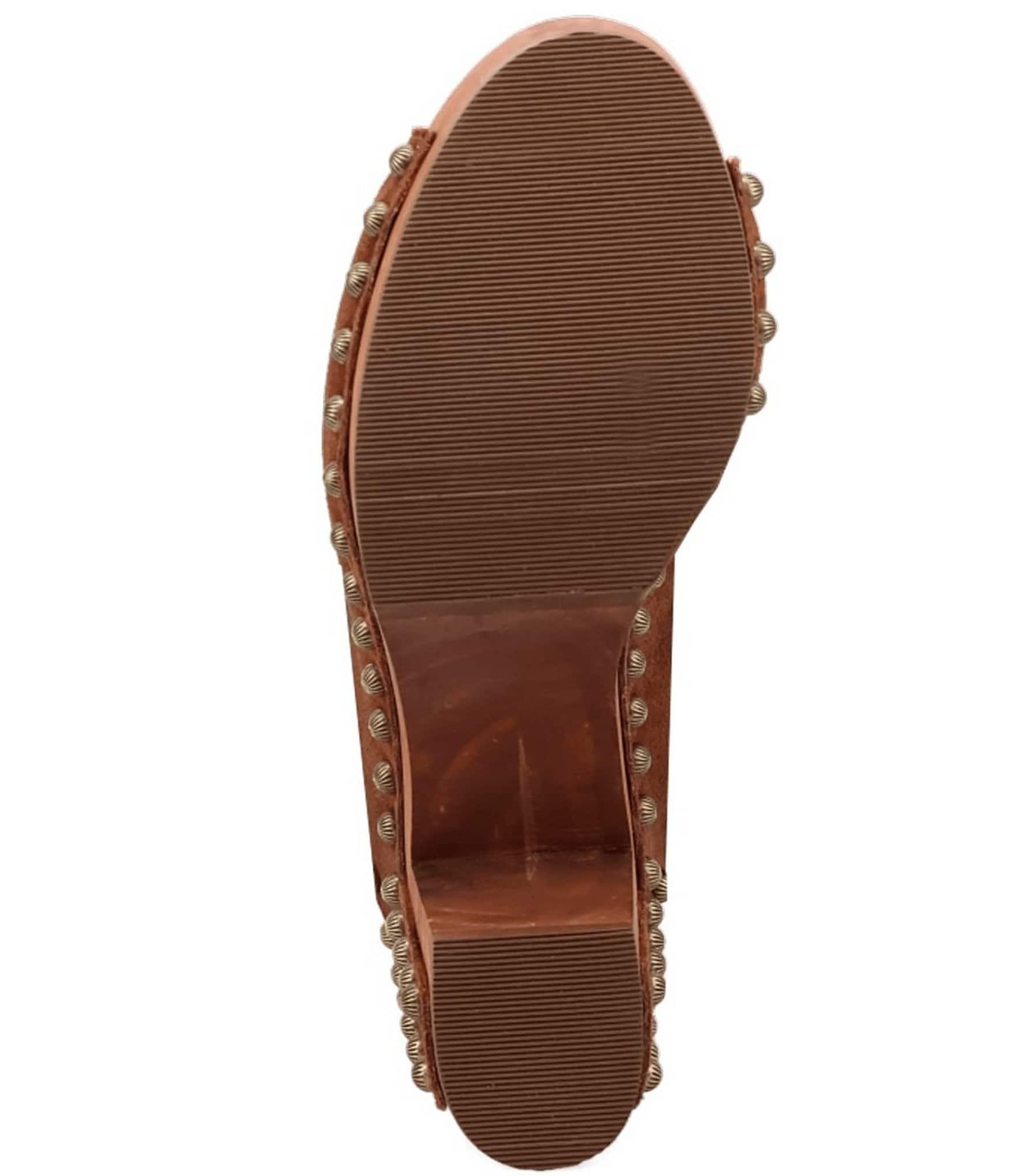 Dingo Echo Suede Studded Platform Slide Sandals