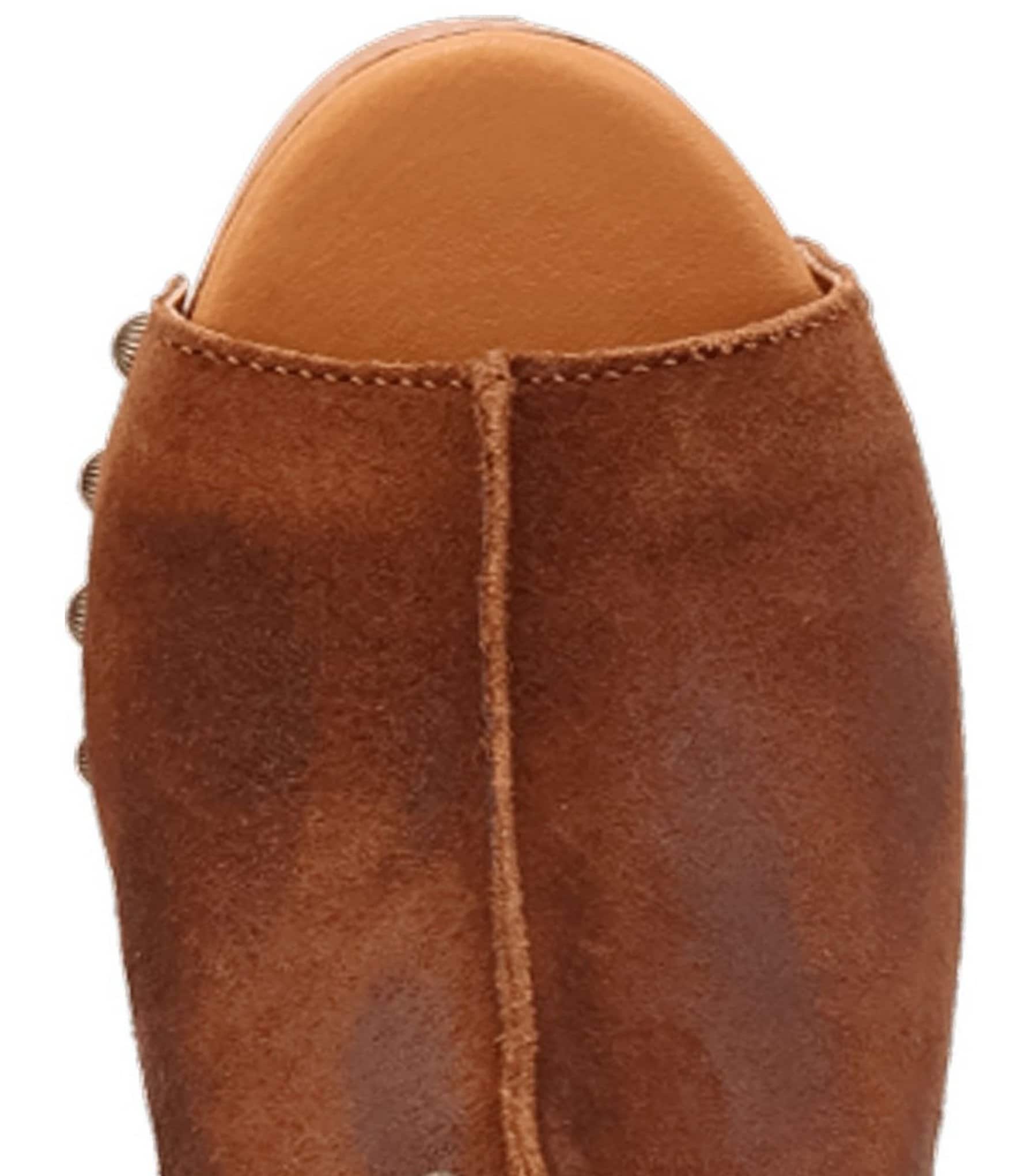 Dingo Echo Suede Studded Platform Slide Sandals