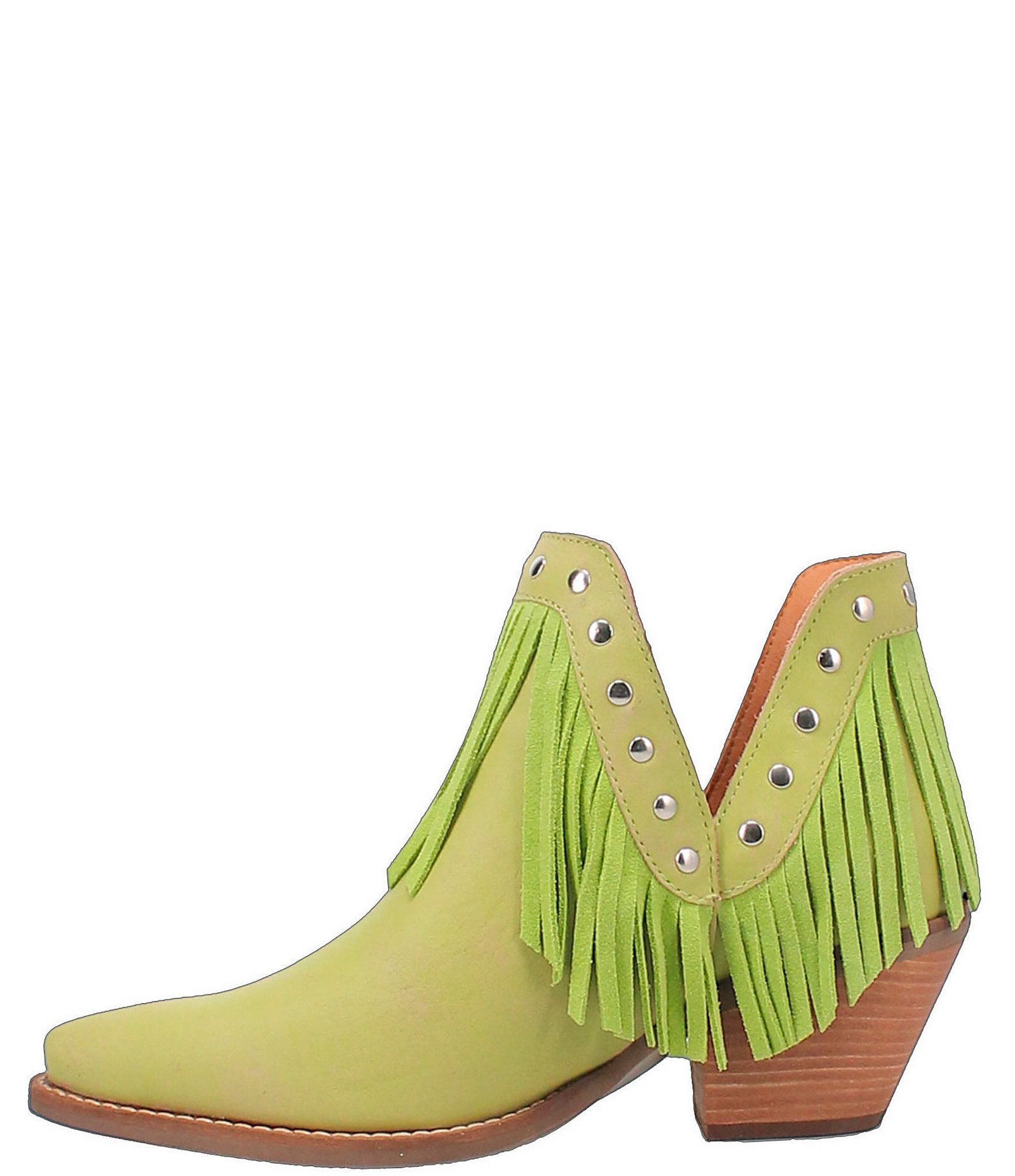 Dingo Fine N Dandy Suede Fringe Booties