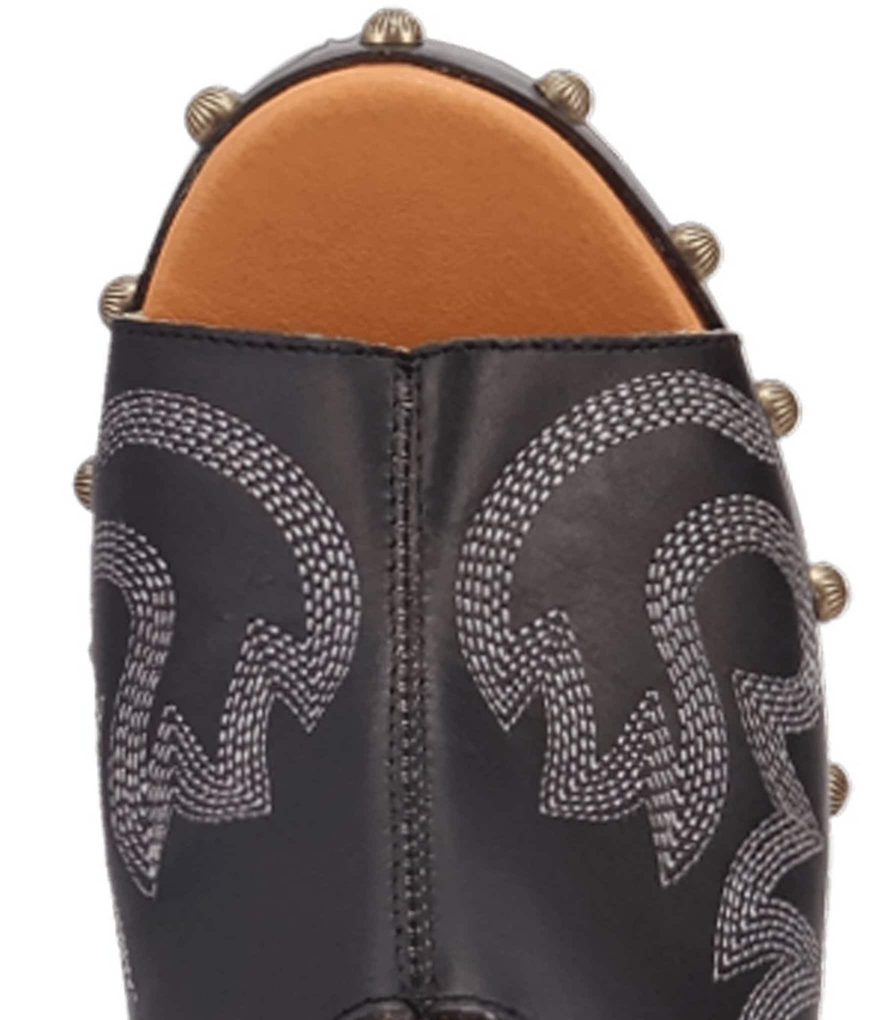 Dingo Free Spirit Leather Studded Platform Slide Sandals
