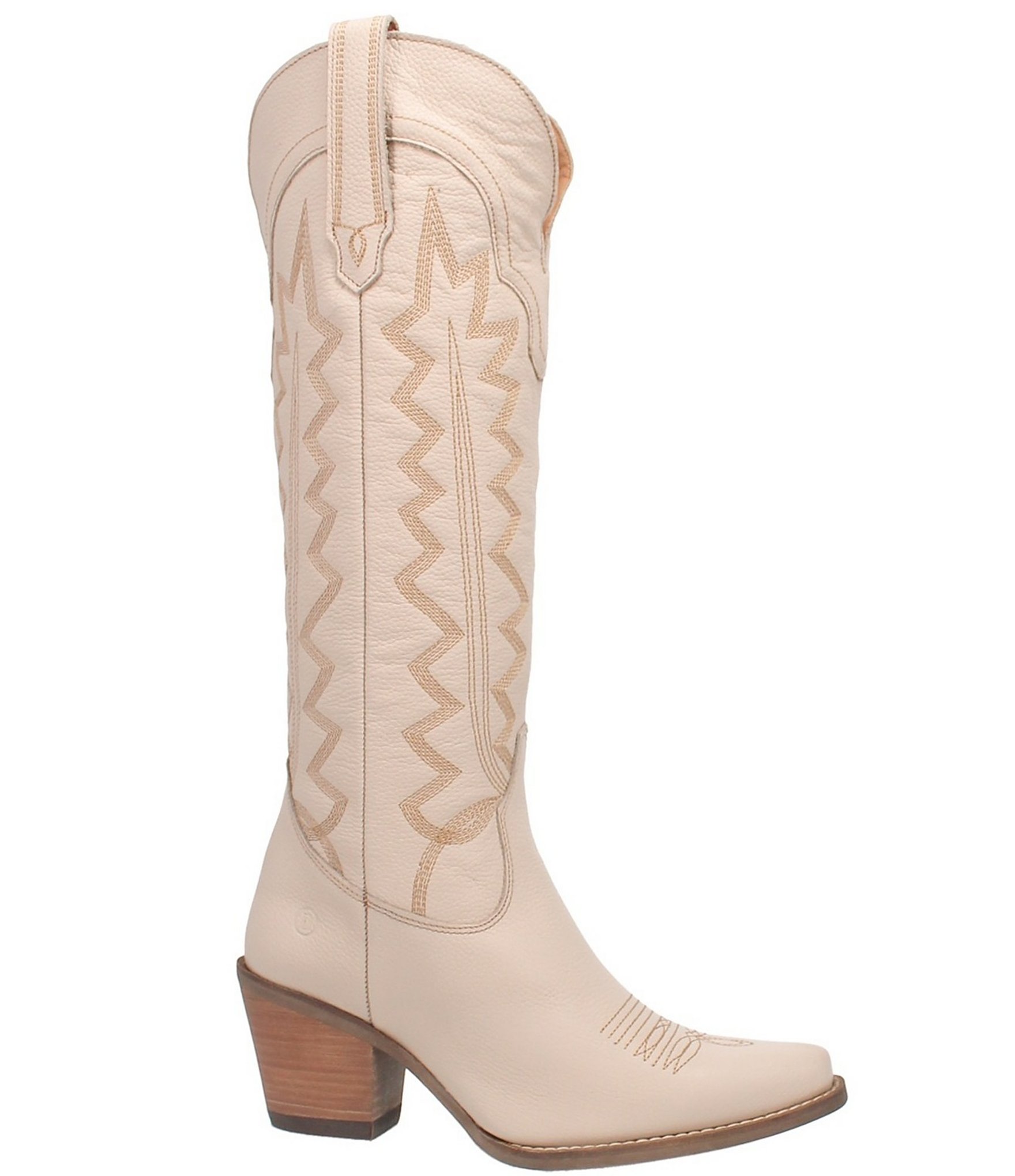 Dingo High Cotton Leather Tall Western Boots