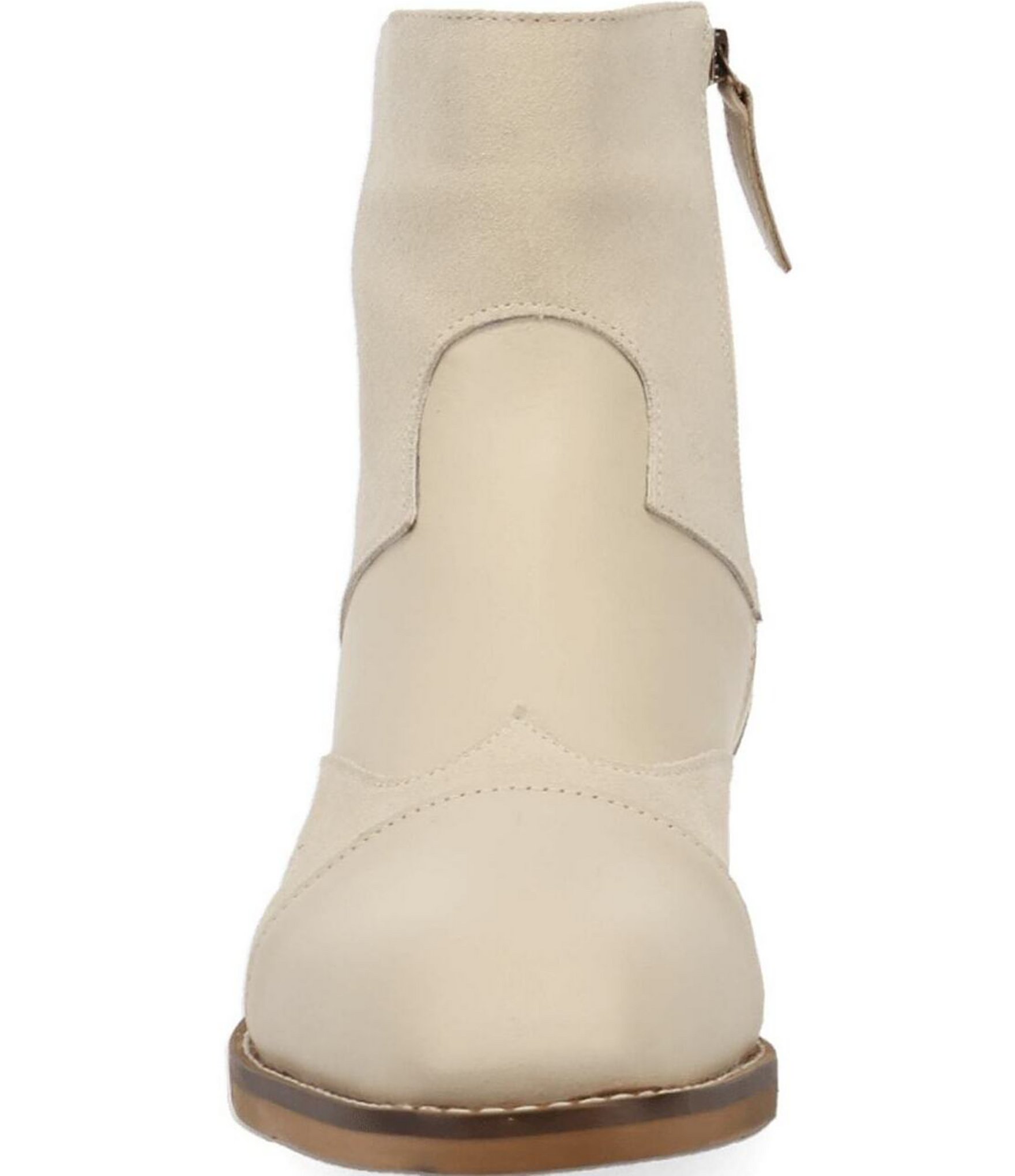 Dingo Men's Barnsley Leather and Suede Square Toe Zip Booties