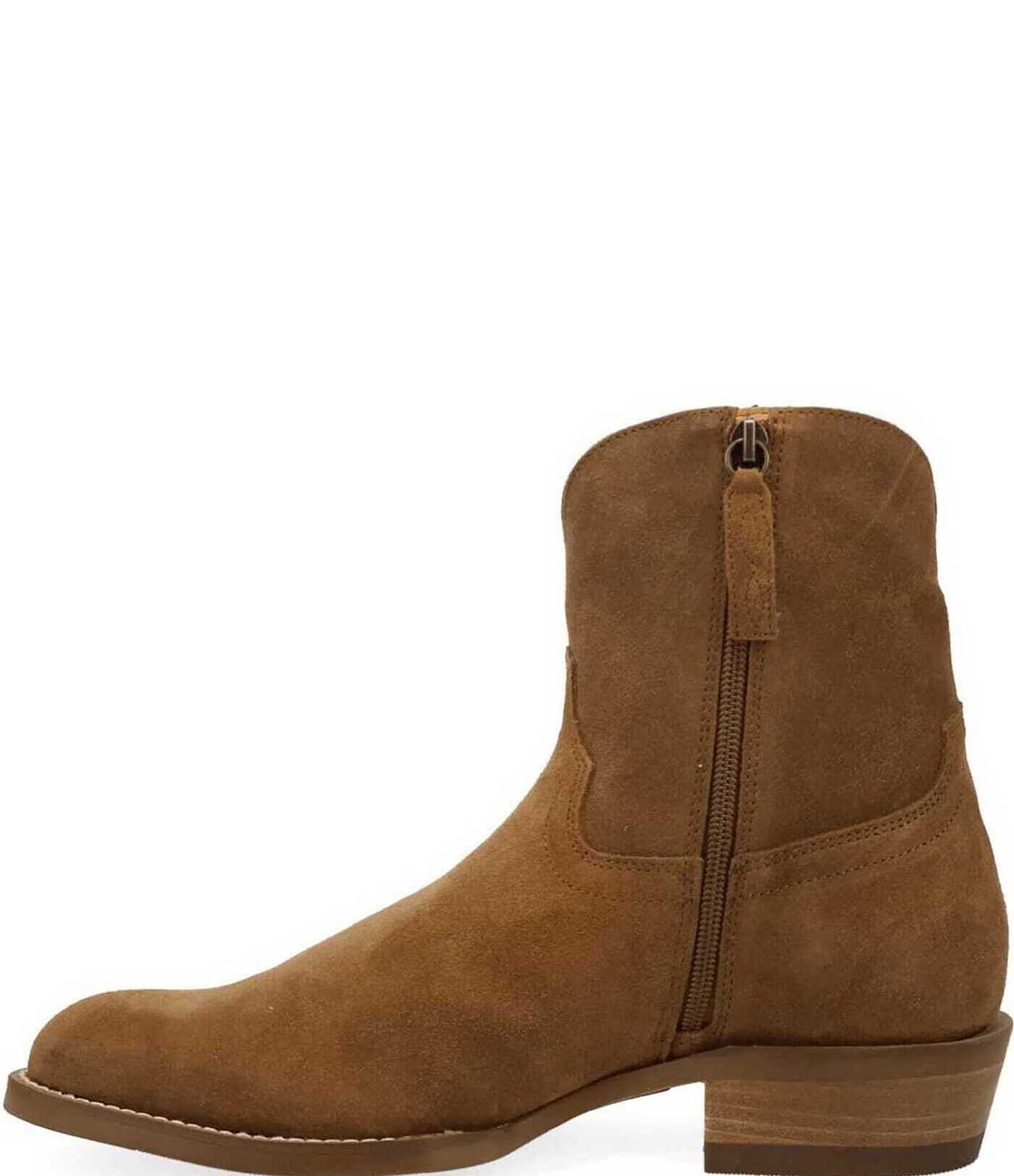 Dingo Men's Night Shift Suede Western Zip Ankle Boots