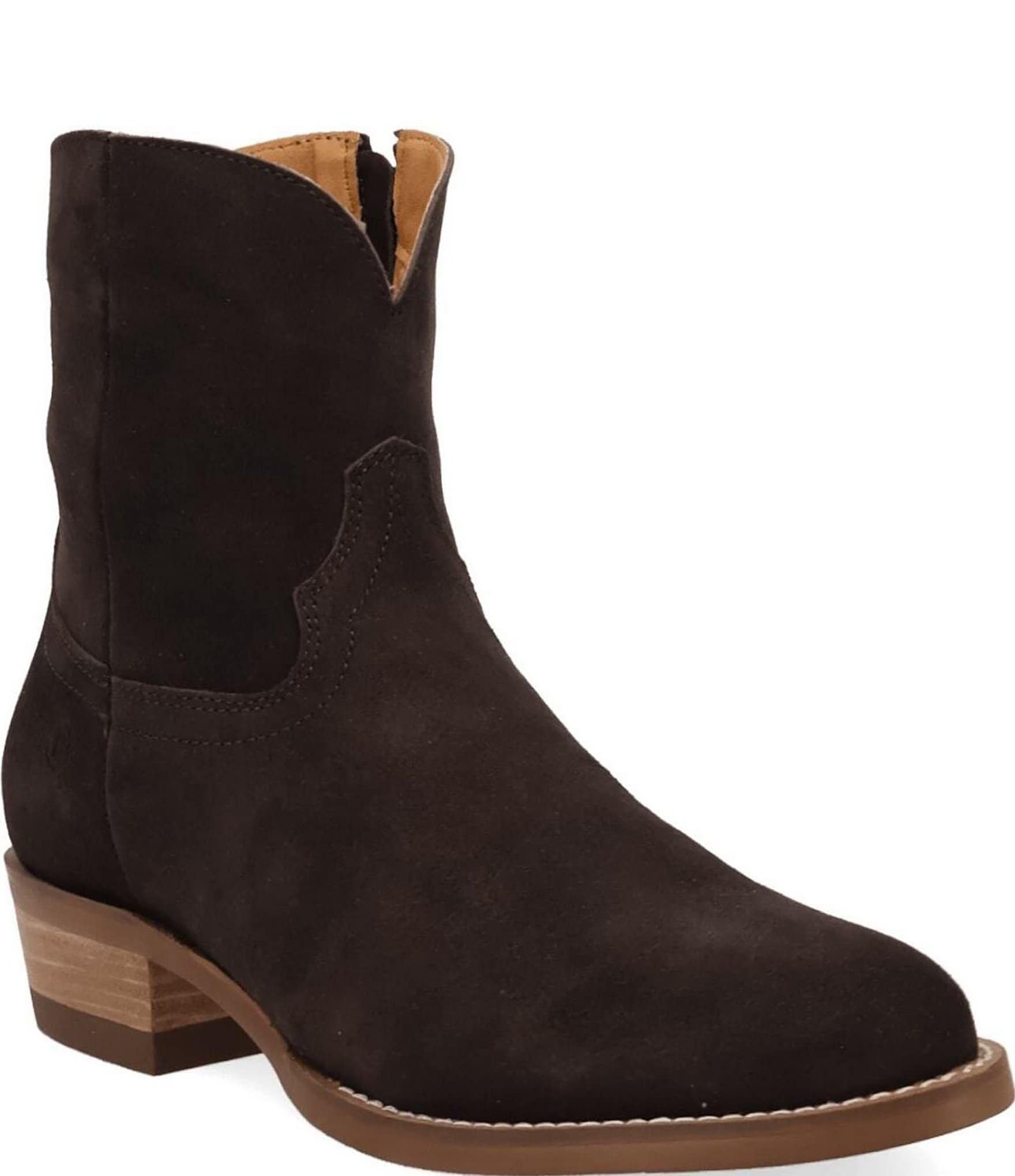 Dingo Men's Night Shift Suede Western Zip Ankle Boots