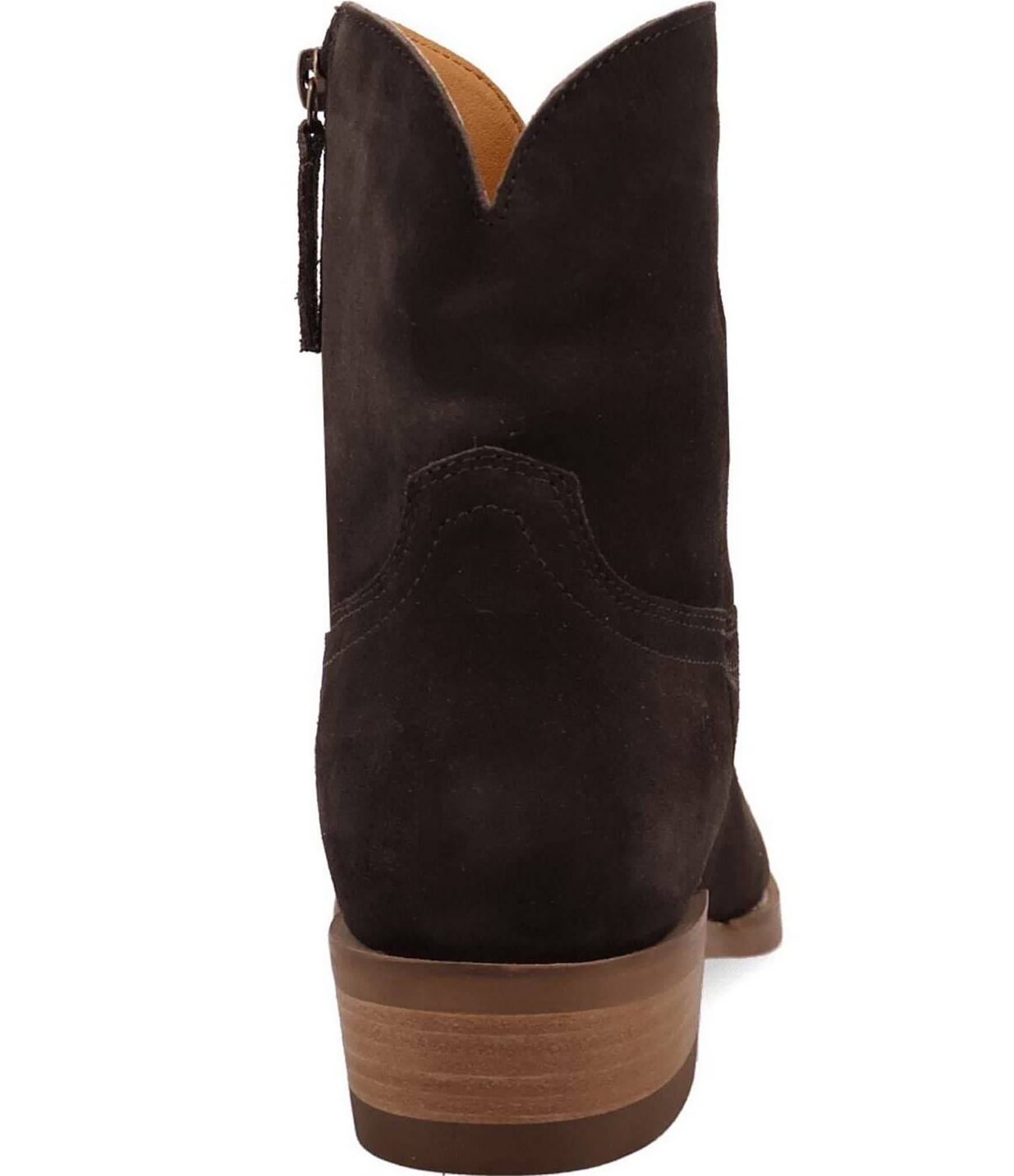 Dingo Men's Night Shift Suede Western Zip Ankle Boots