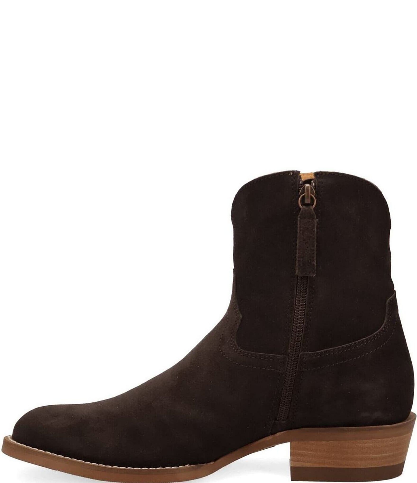 Dingo Men's Night Shift Suede Western Zip Ankle Boots