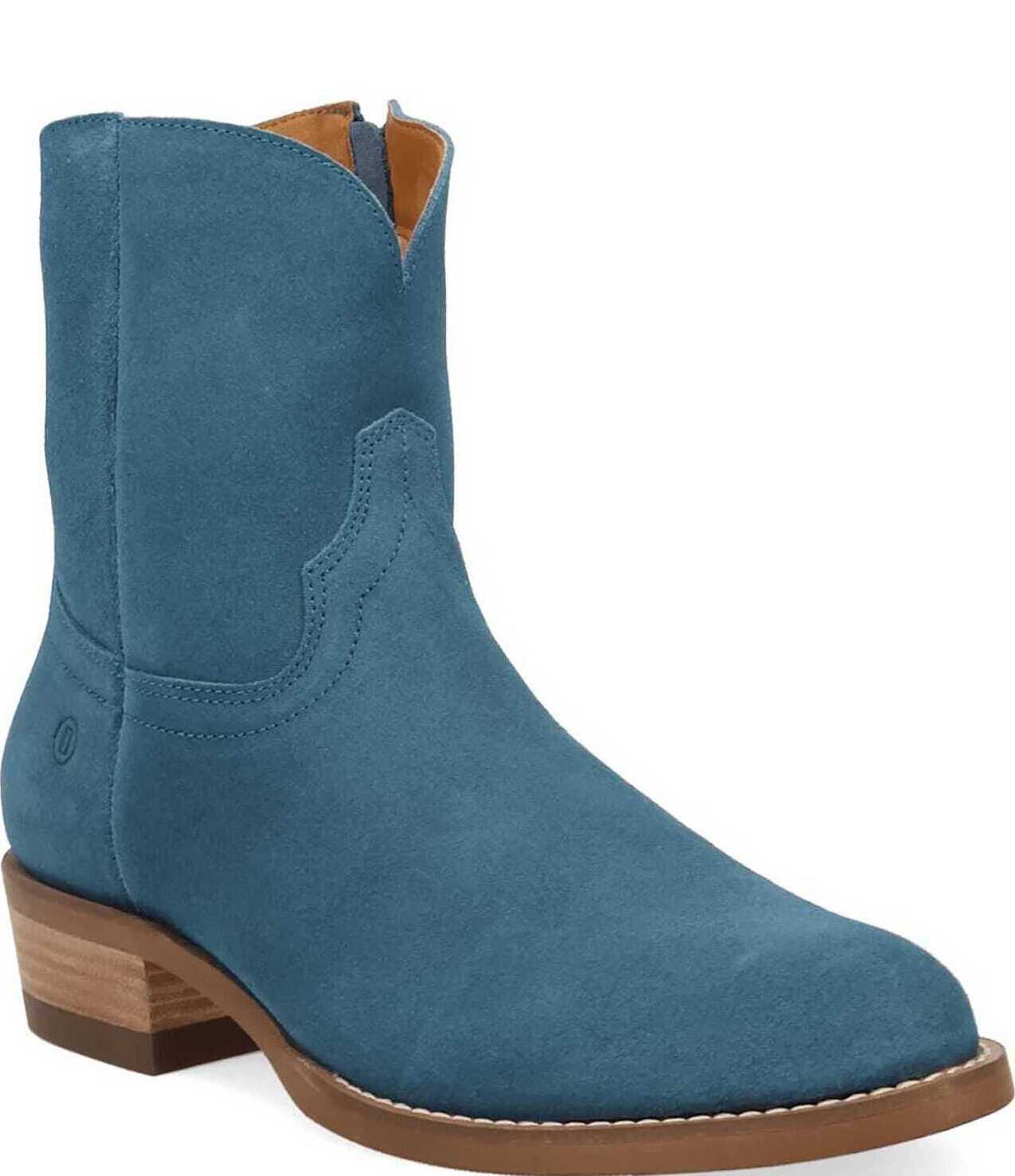 Dingo Men's Night Shift Suede Western Zip Ankle Boots