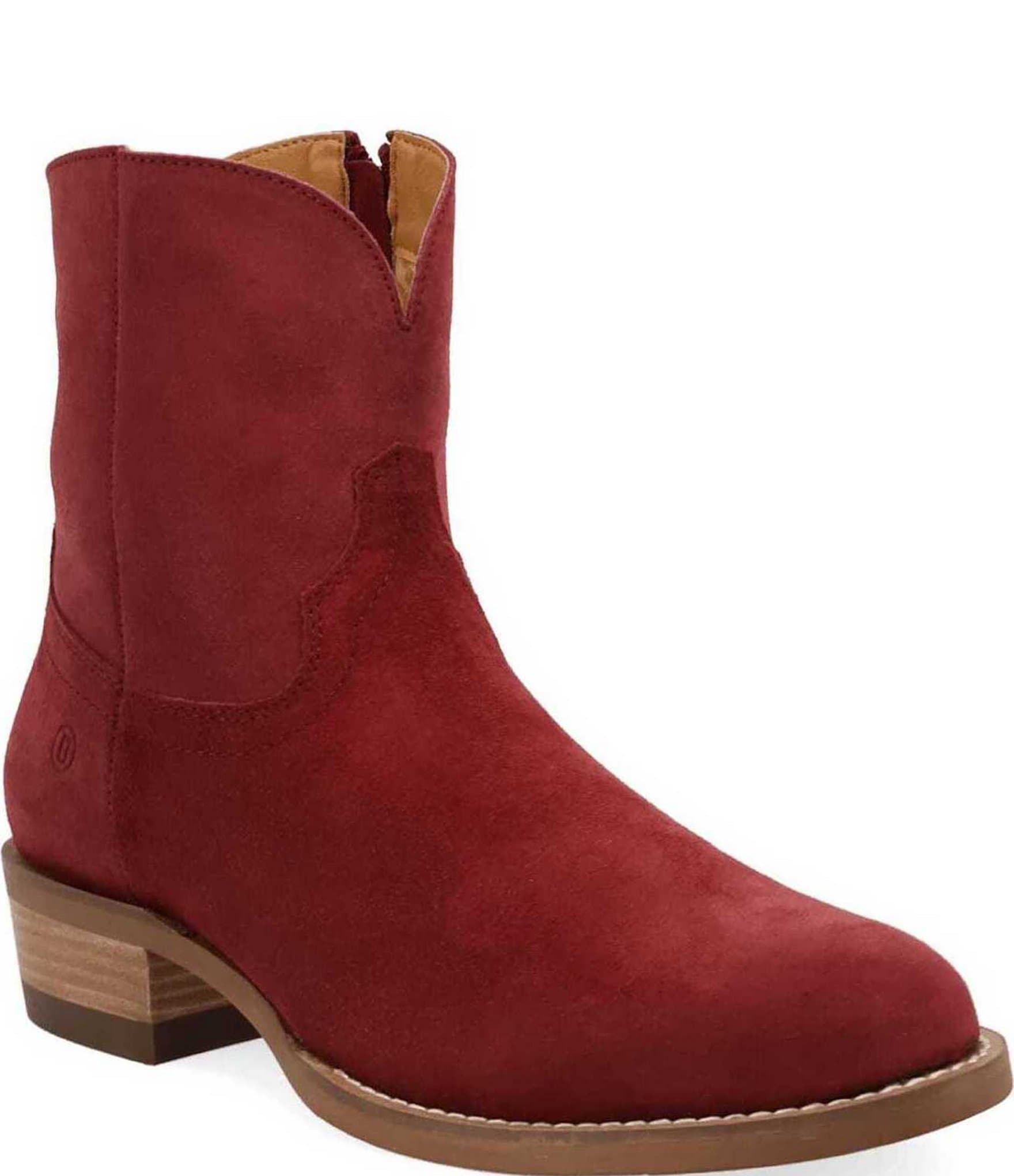 Dingo Men's Night Shift Suede Western Zip Ankle Boots
