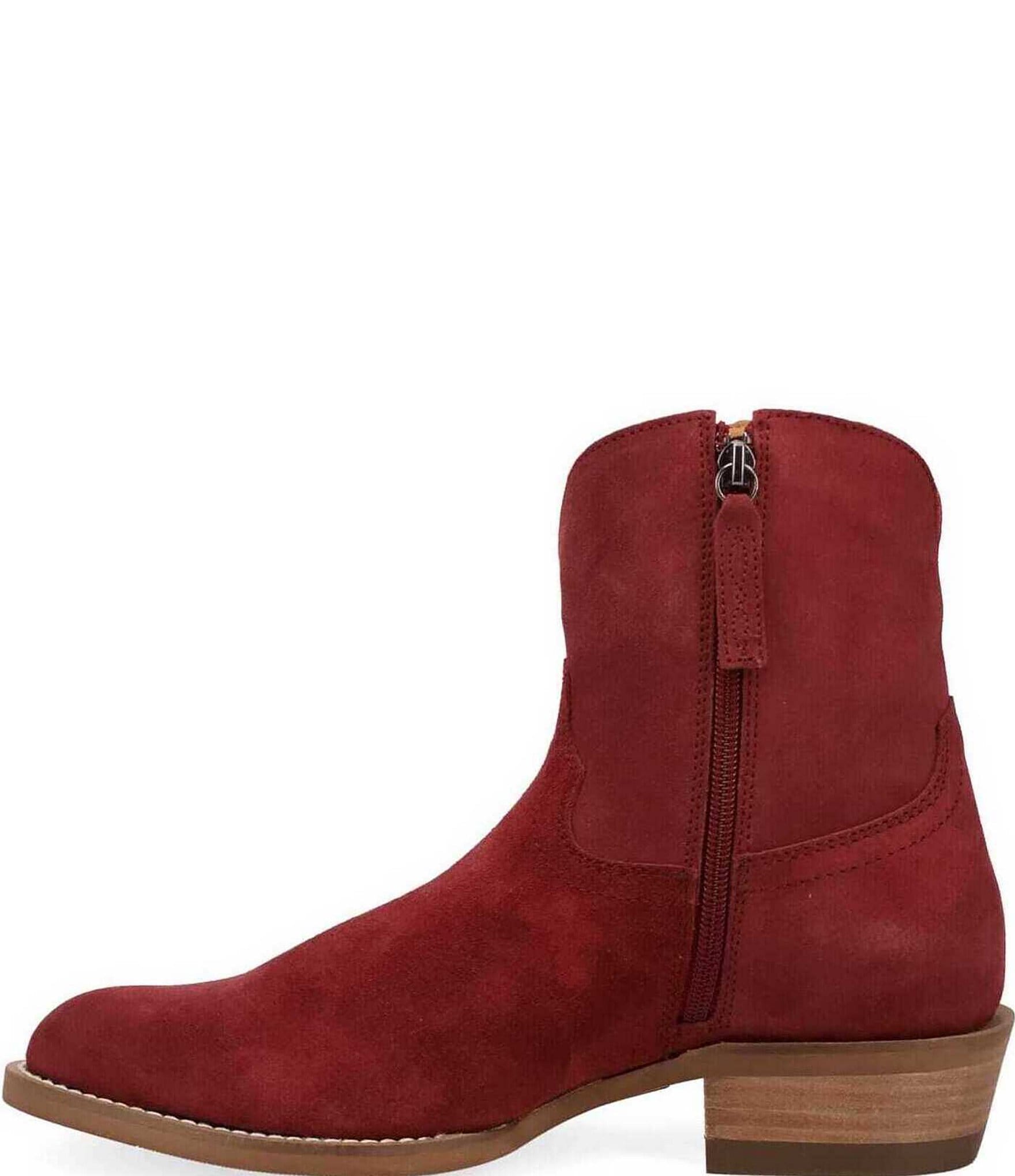 Dingo Men's Night Shift Suede Western Zip Ankle Boots