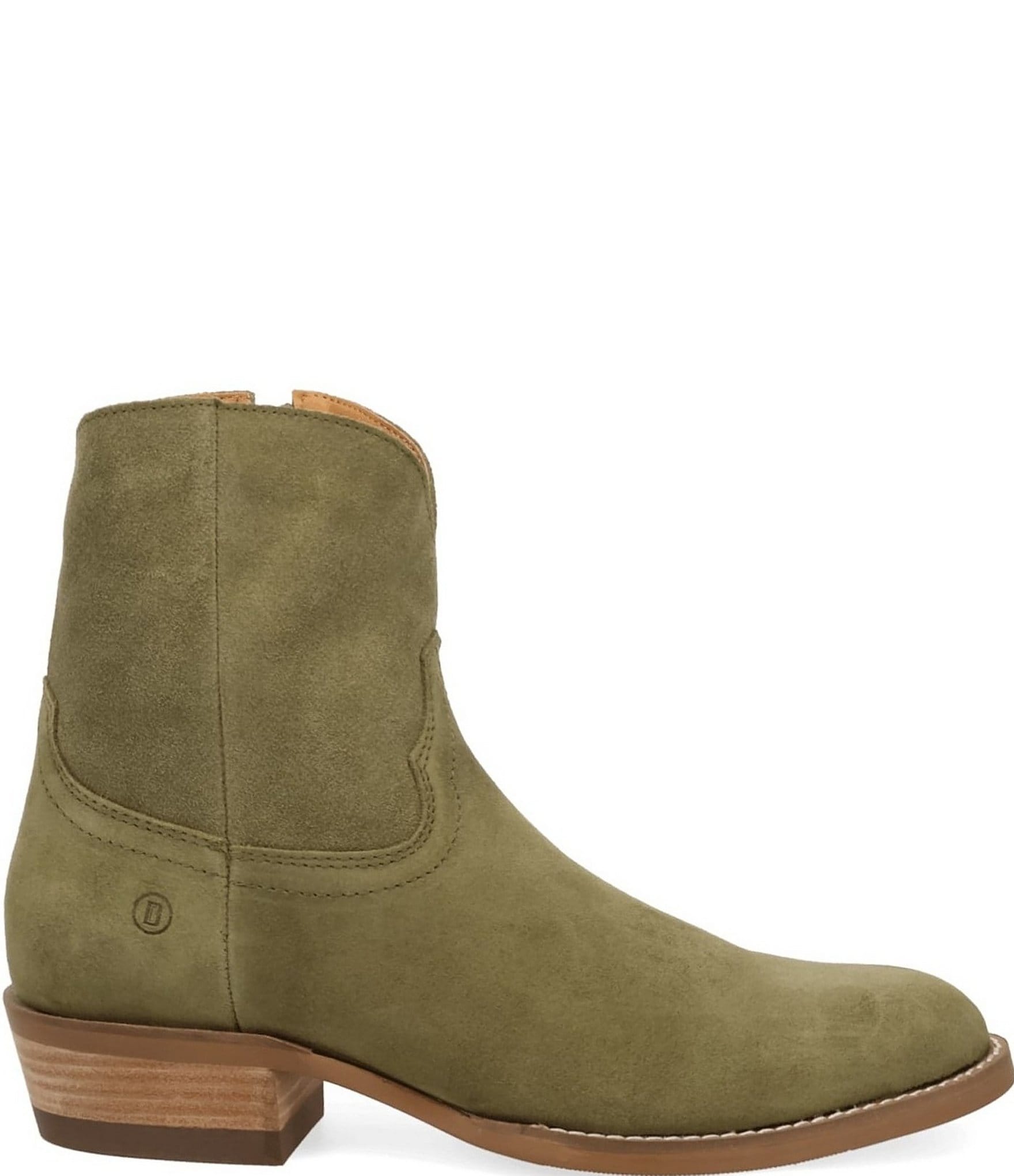 Dingo Men's Night Shift Suede Western Zip Ankle Boots