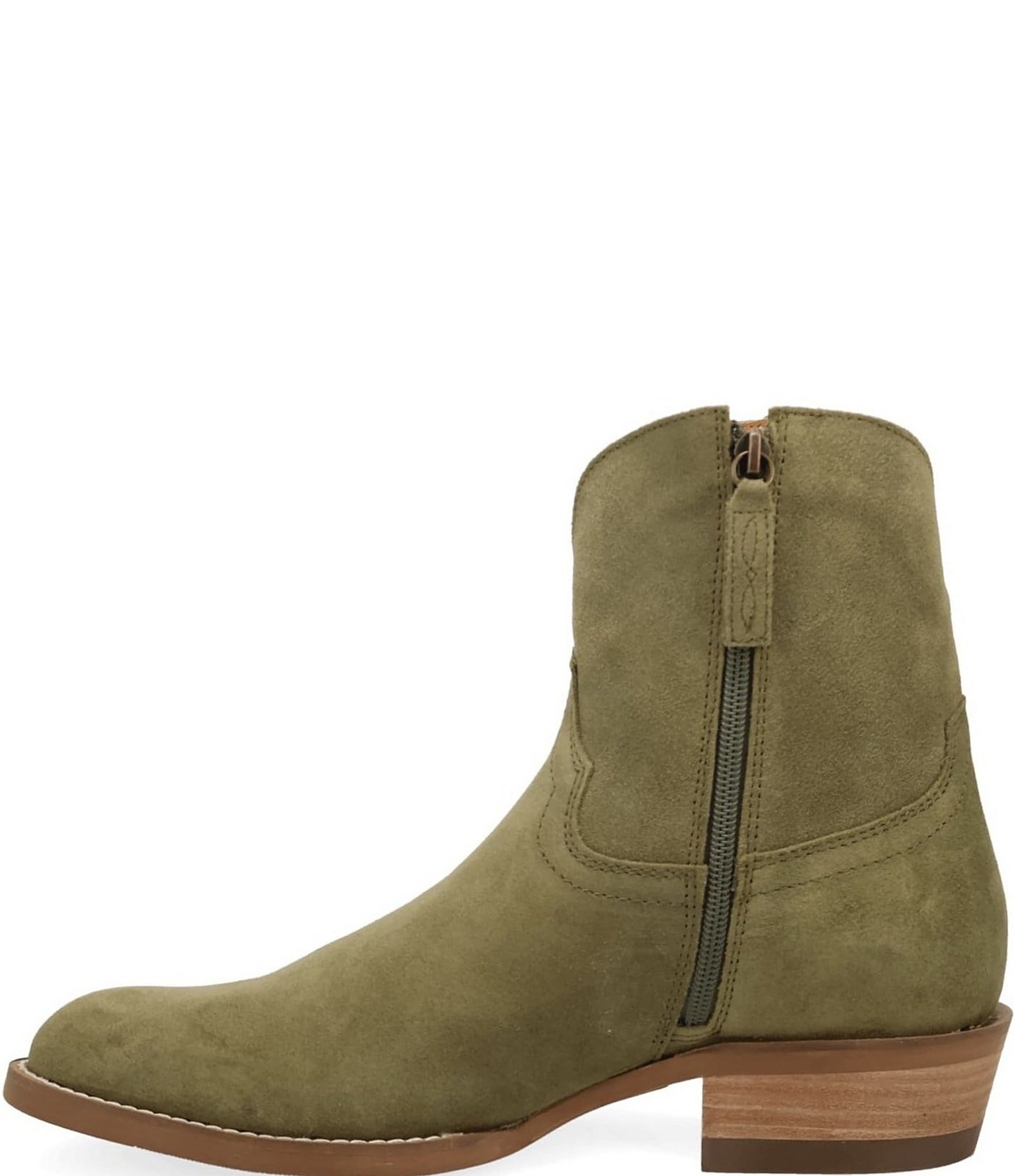 Dingo Men's Night Shift Suede Western Zip Ankle Boots
