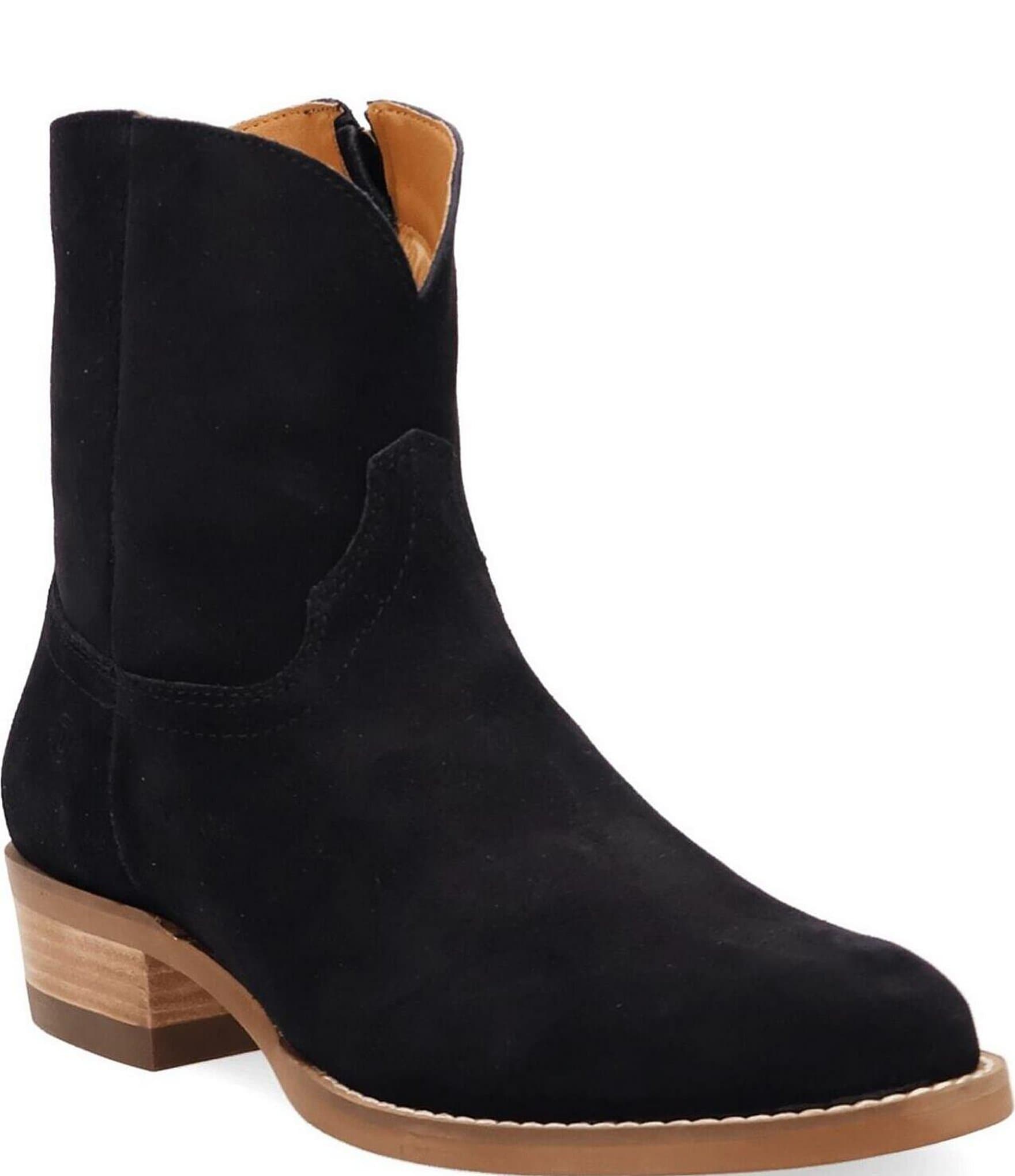 Dingo Men's Night Shift Suede Western Zip Ankle Boots