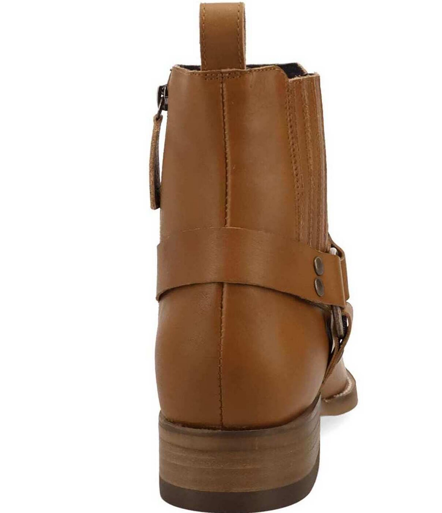 Dingo Men's Rowdy Leather O-Ring Harness Snip Toe Ankle Boots