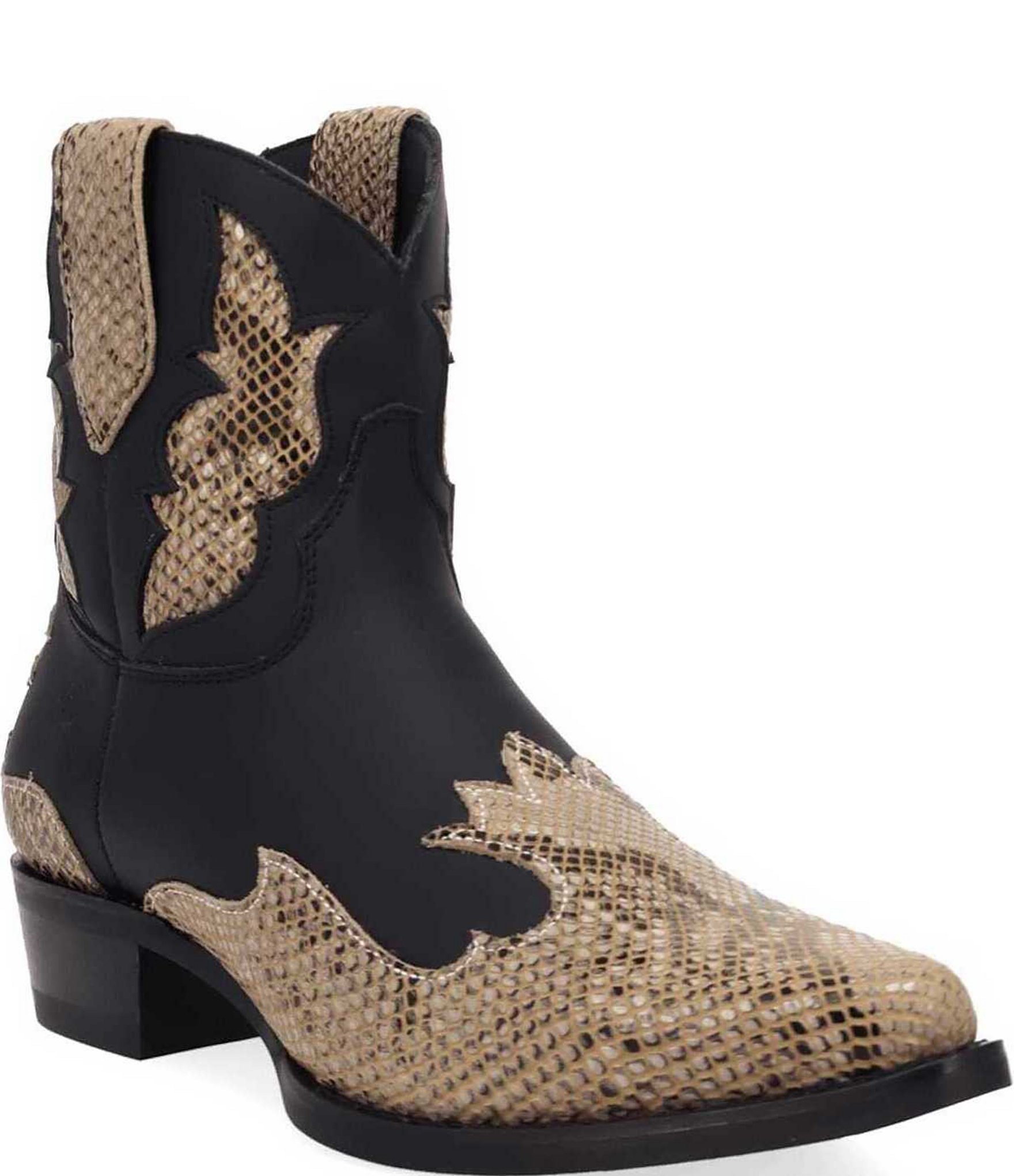 Dingo Men's Serpico Snake Embossed Leather Western Booties