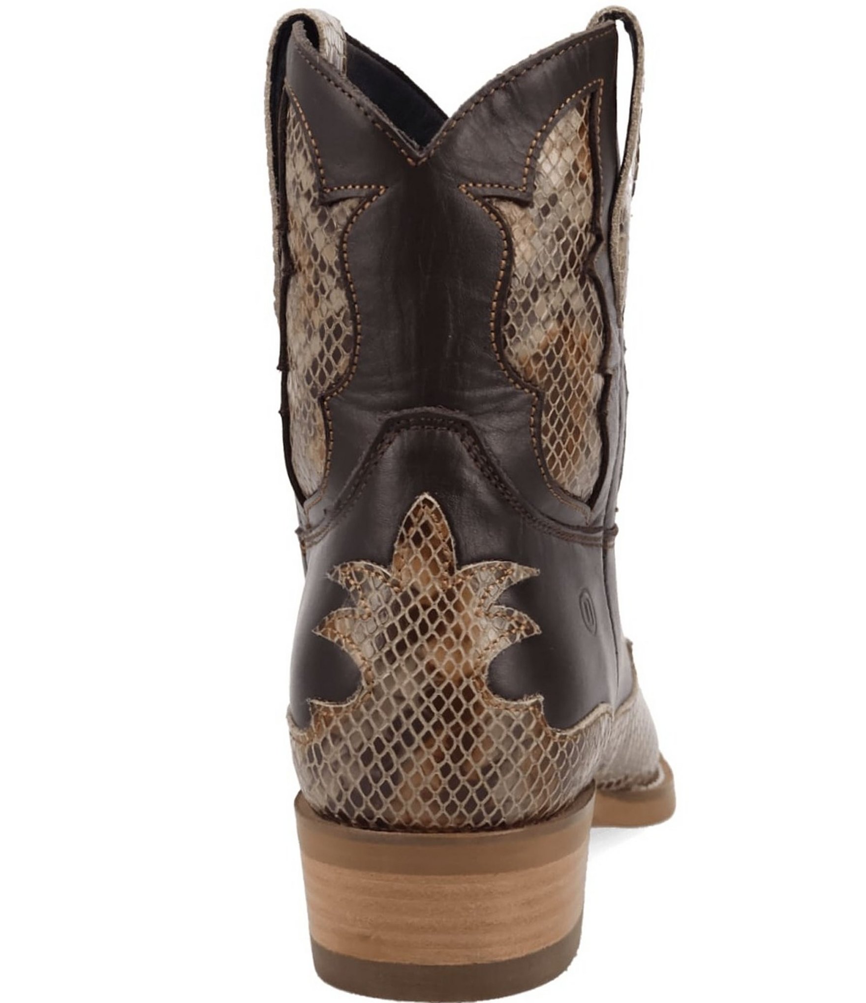 Dingo Men's Serpico Snake Embossed Leather Western Booties