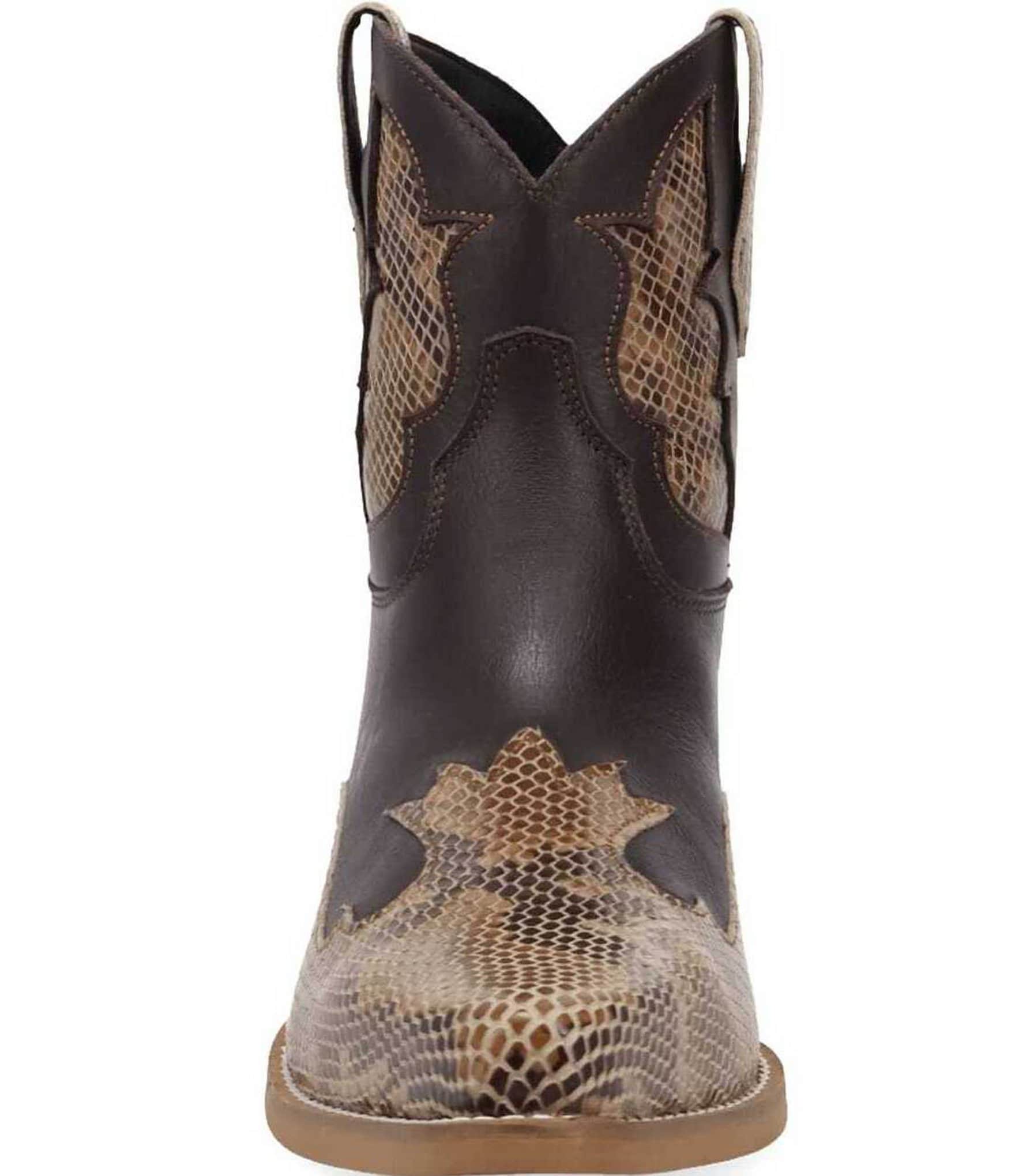 Dingo Men's Serpico Snake Embossed Leather Western Booties