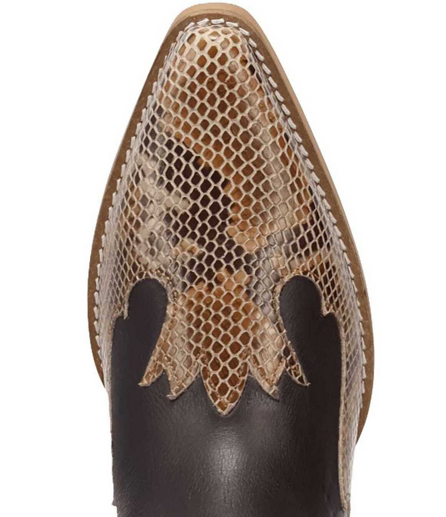 Dingo Men's Serpico Snake Embossed Leather Western Booties