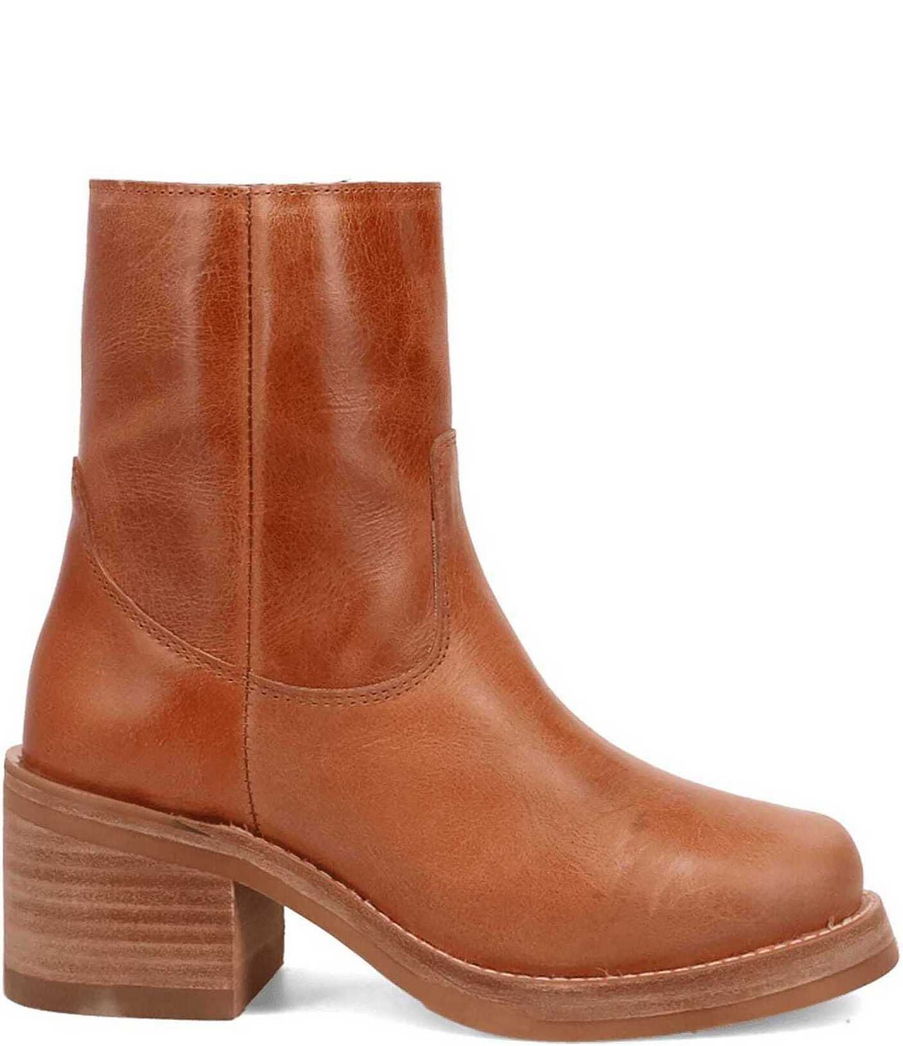 Dingo Roxy Leather Chunky Sole Booties